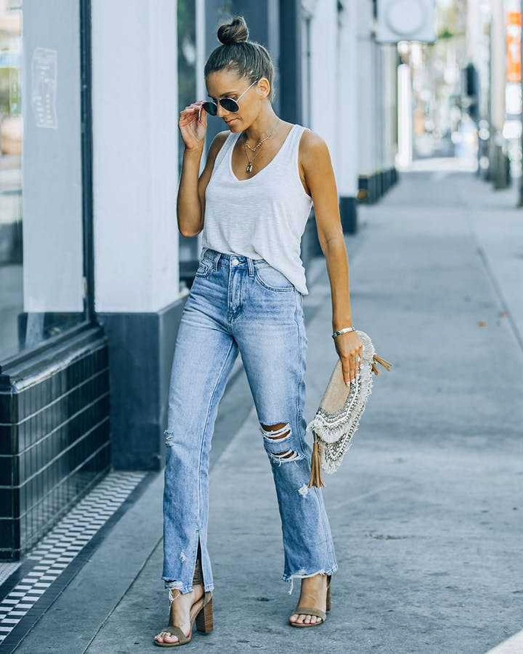 SkyFade™ - Fashion Street Washed Jeans - enhanced image 7