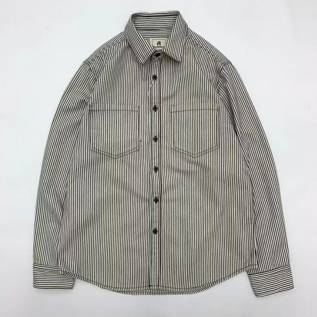 Letter Long Sleeve Loose Boys Summer Trendy All-match Casual DressShirt - enhanced image 7