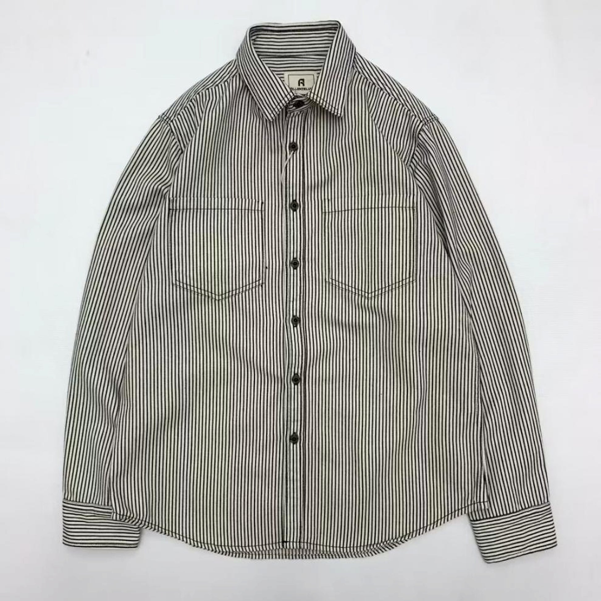 Letter Long Sleeve Loose Boys Summer Trendy All-match Casual DressShirt - enhanced image 7