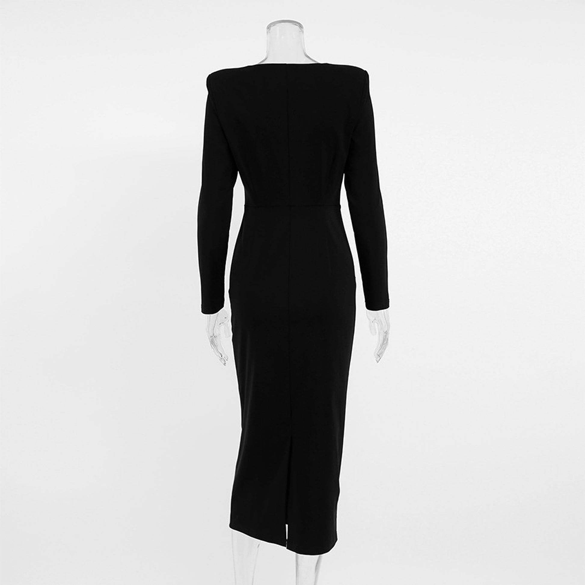 A1. Long Skirt, Square Neck, Slim Fit - enhanced image 7