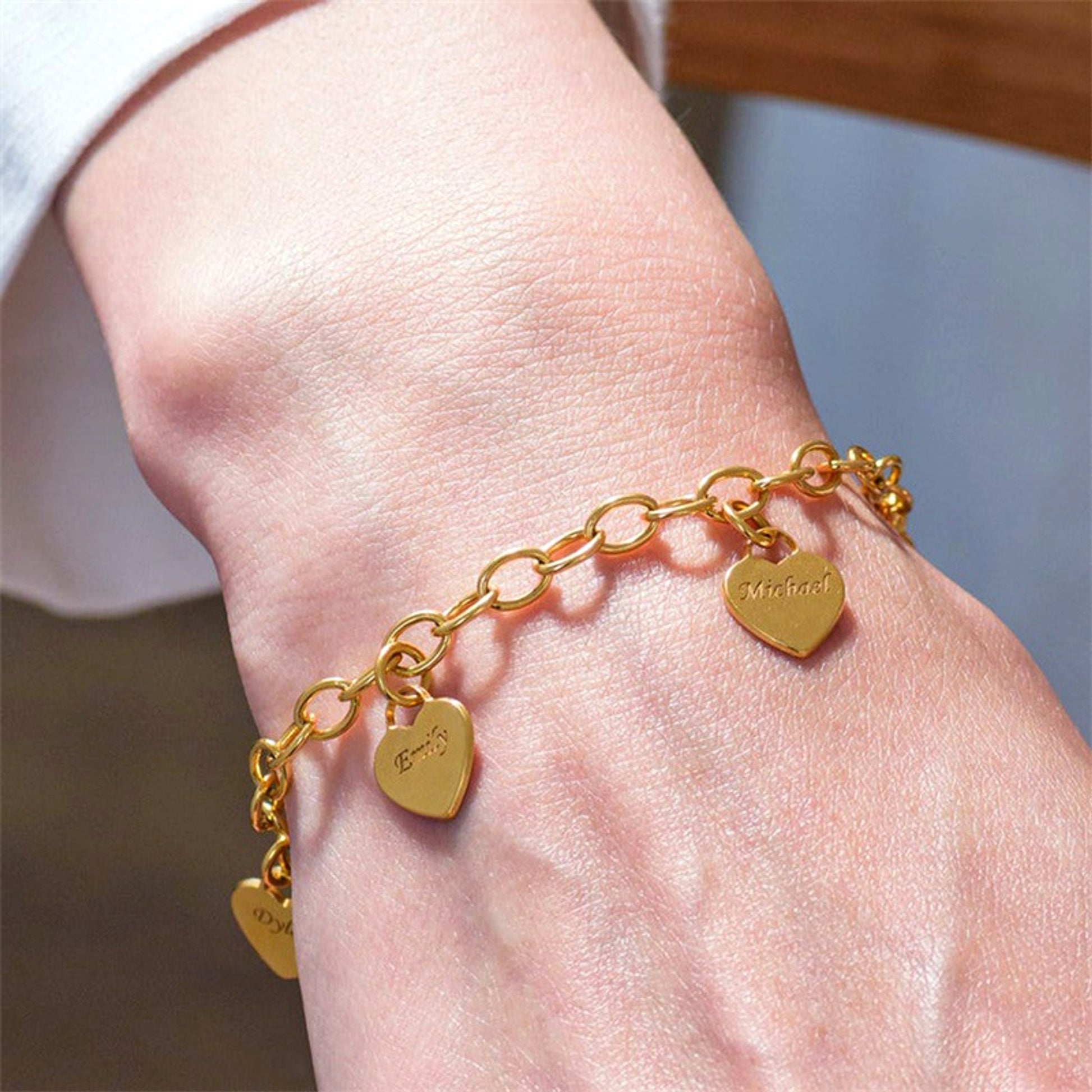 Love Engraved Bracelet Stainless Steel DIY - enhanced image 7