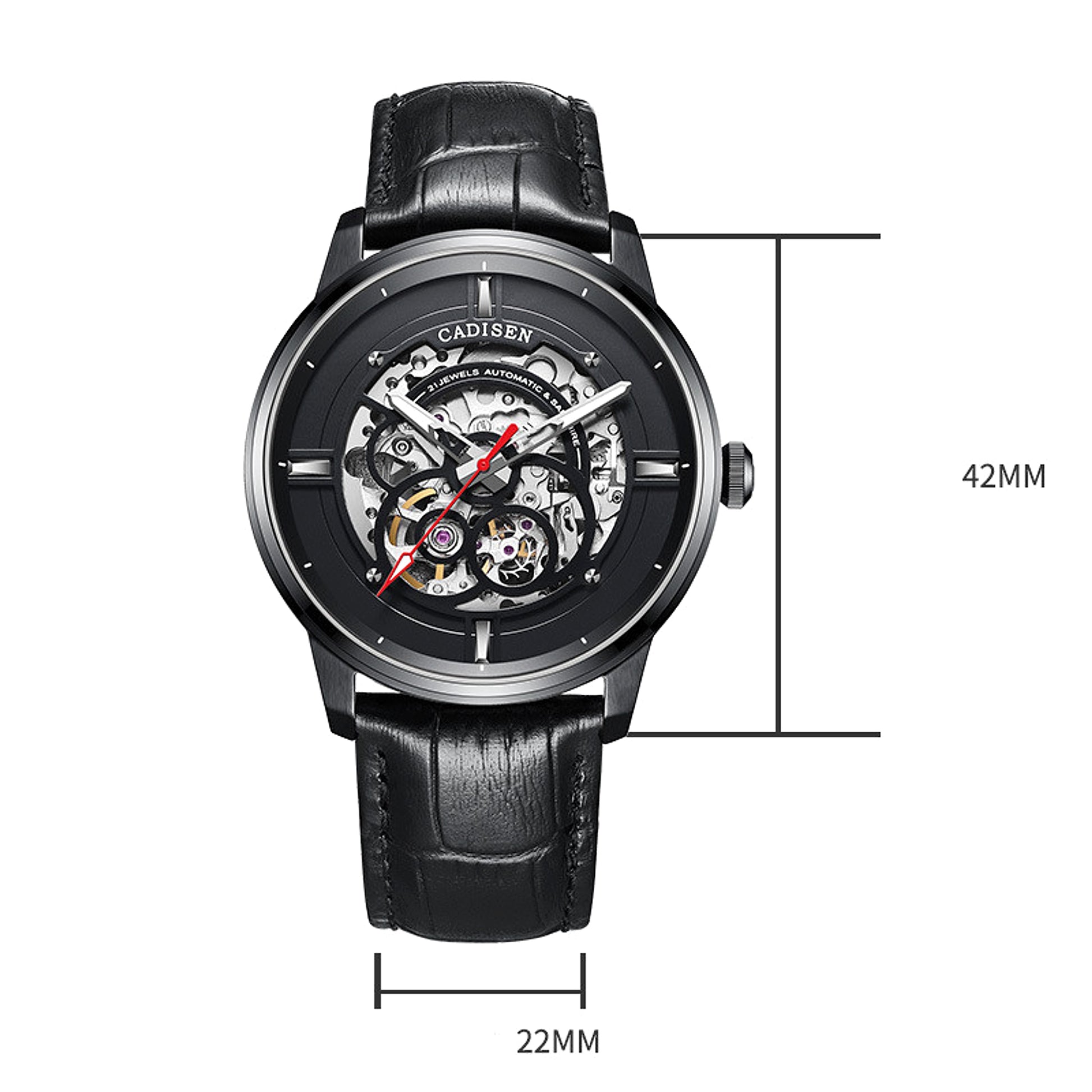Cadisen - Casual Men's Mechanical Watch - enhanced image 7