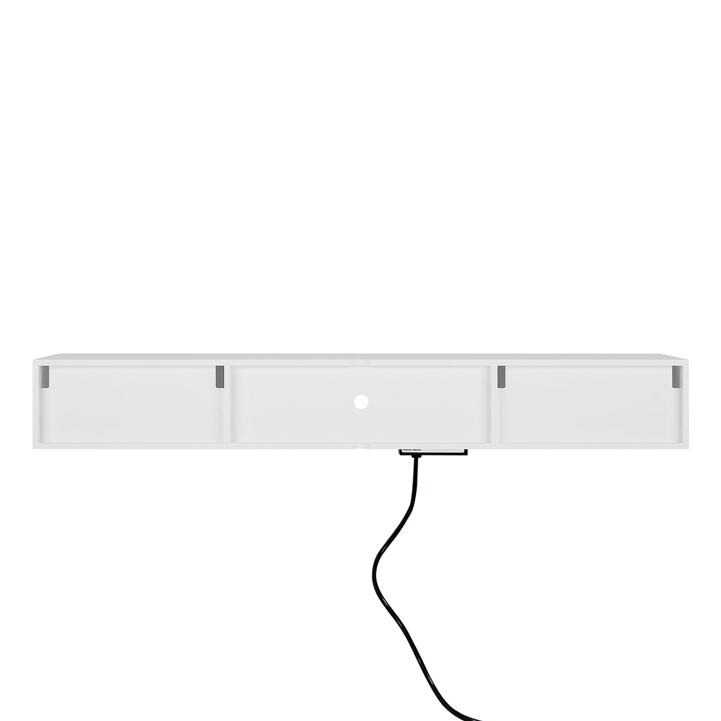 LumiWall™ – Floating TV Wall Shelf with 16-Color LED Lights for 55–65" Screens (US Warehouse) - enhanced image 7