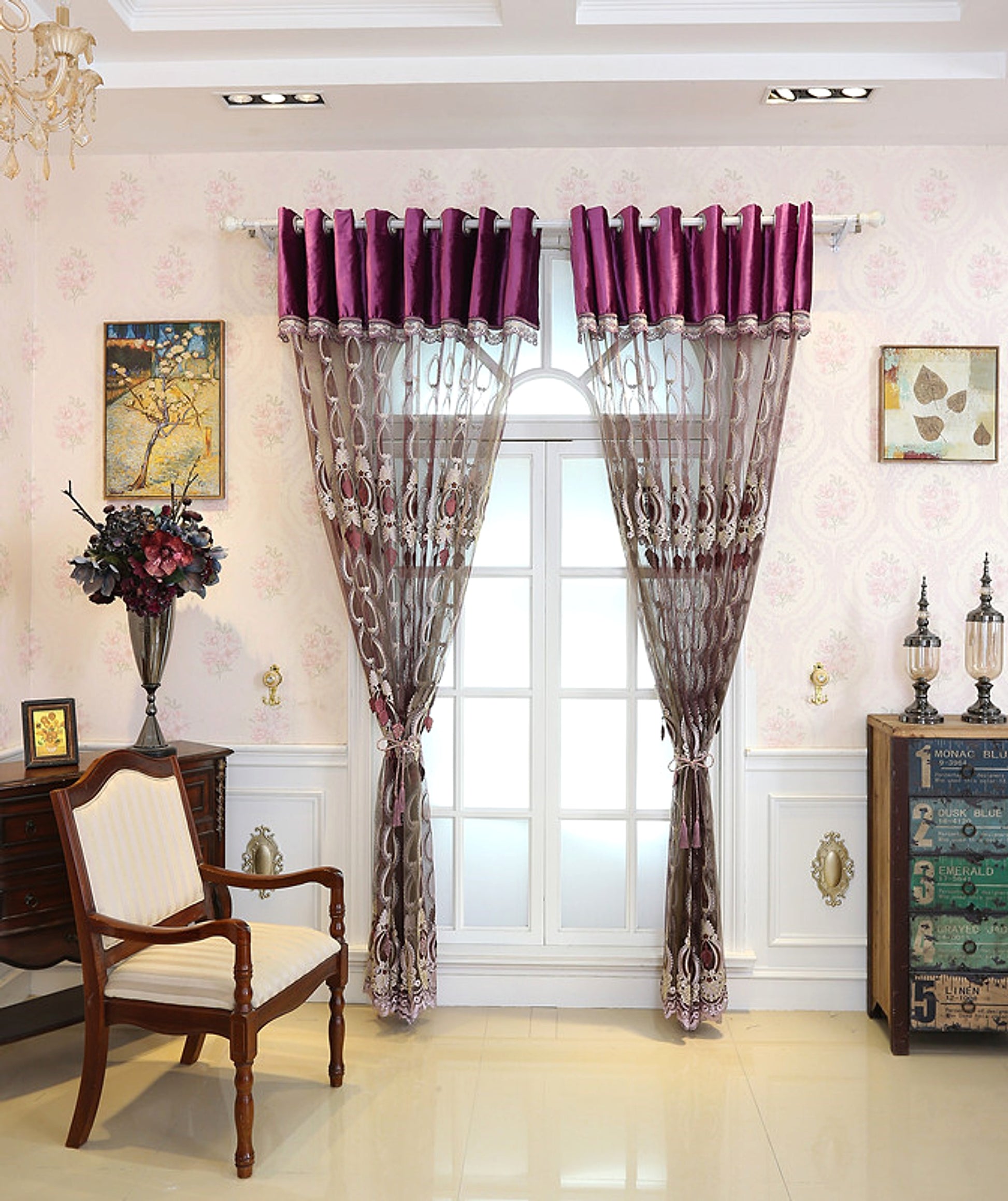 LuneluX™ – Embroidered Flannel Curtains – Palace Edition - enhanced image 7