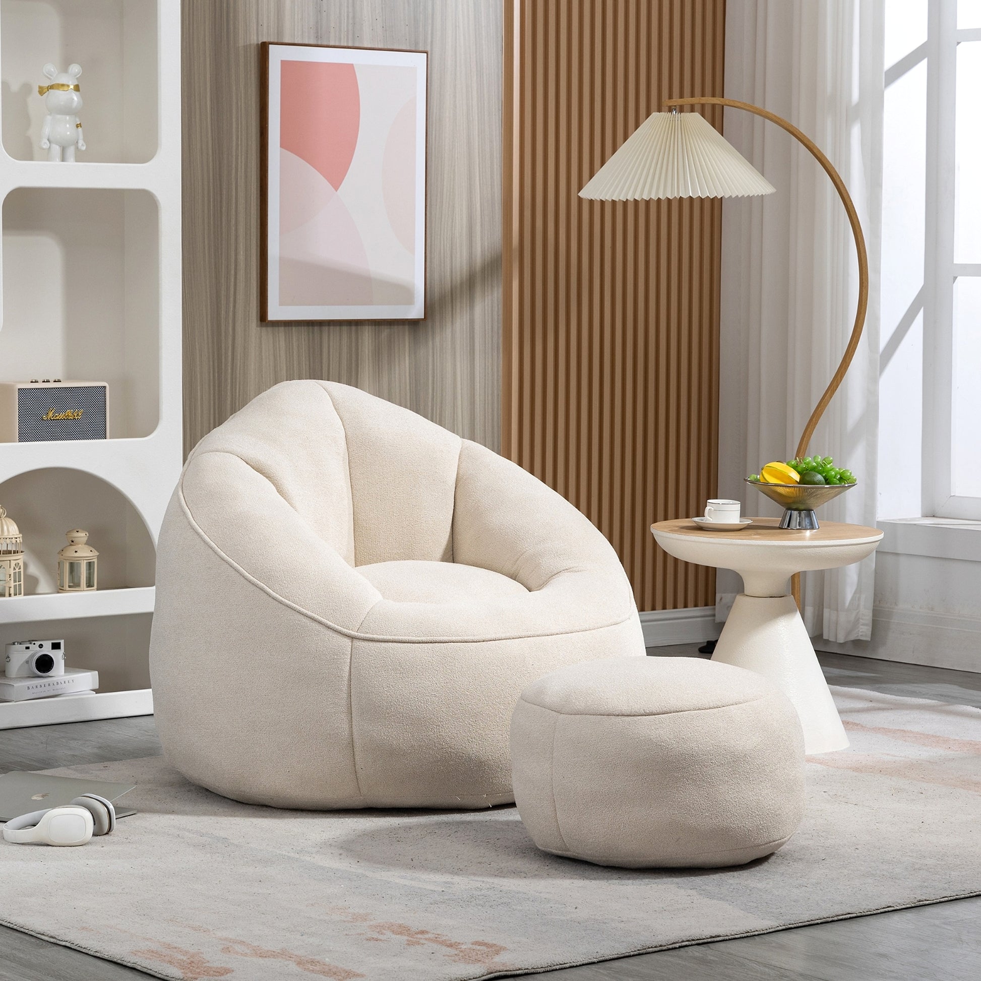 LuneluX_Home – CloudSoft Bean Bag Chair with Footrest - enhanced image 7