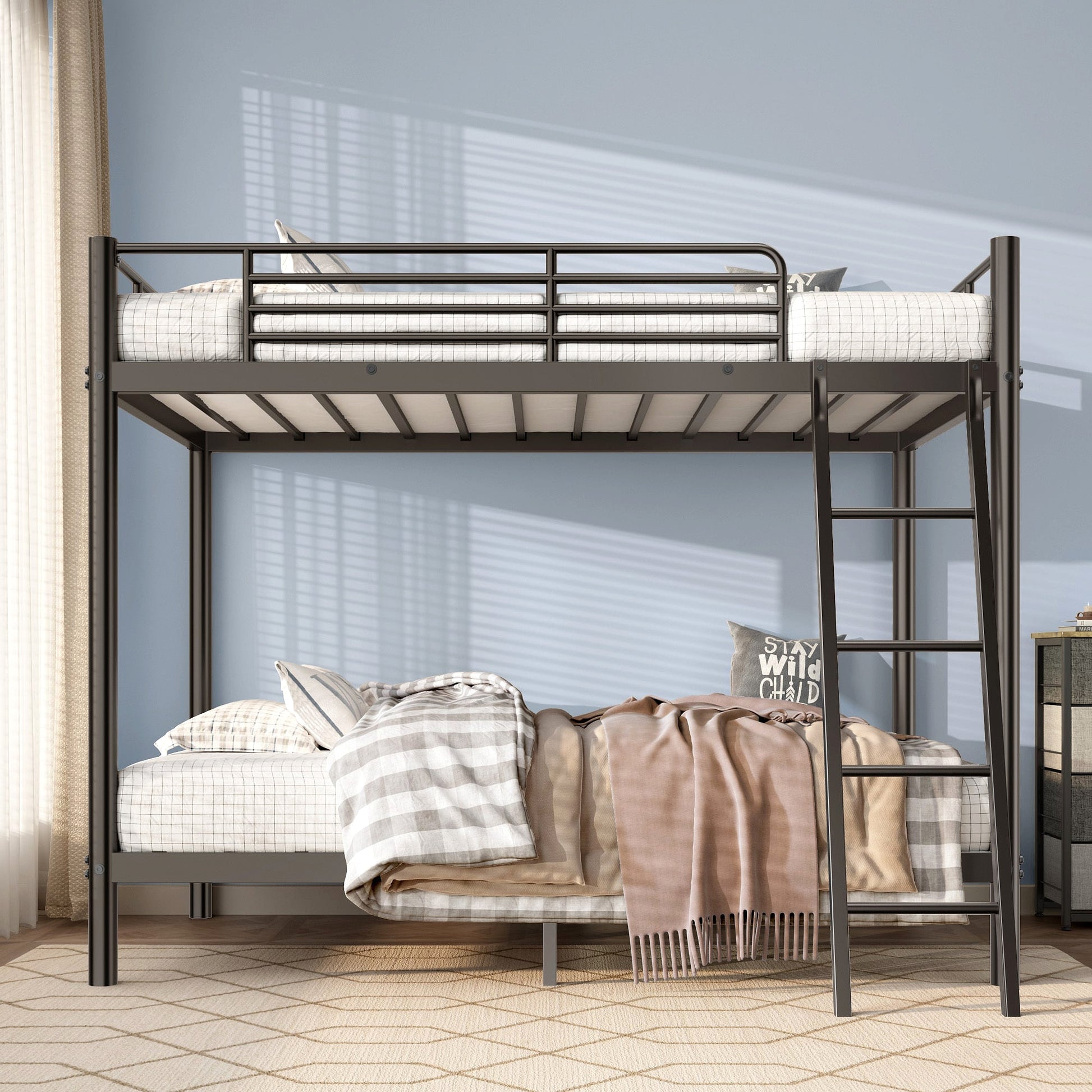 LuneluX_Home – SpaceSaver Loft Bunk Bed (Twin over Twin) - enhanced image 7