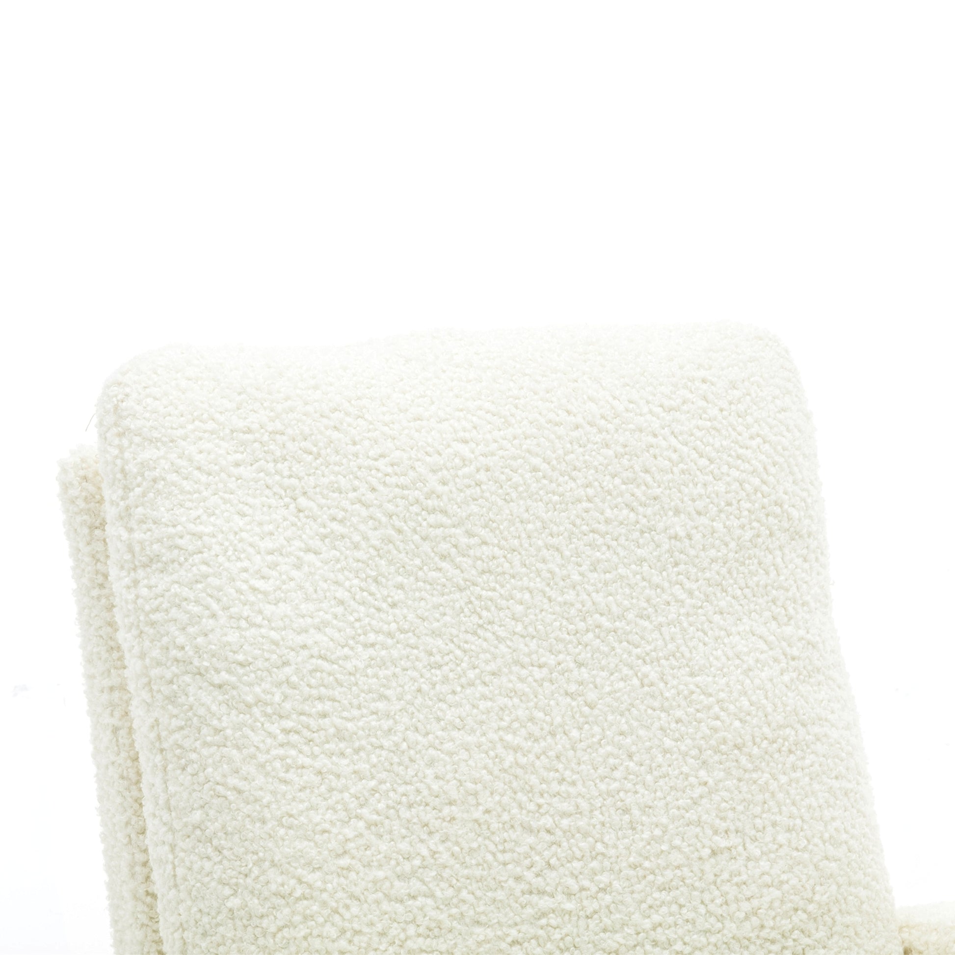 LuneluX_Home – "White Teddy" Rocking Lounge Chair - enhanced image 7