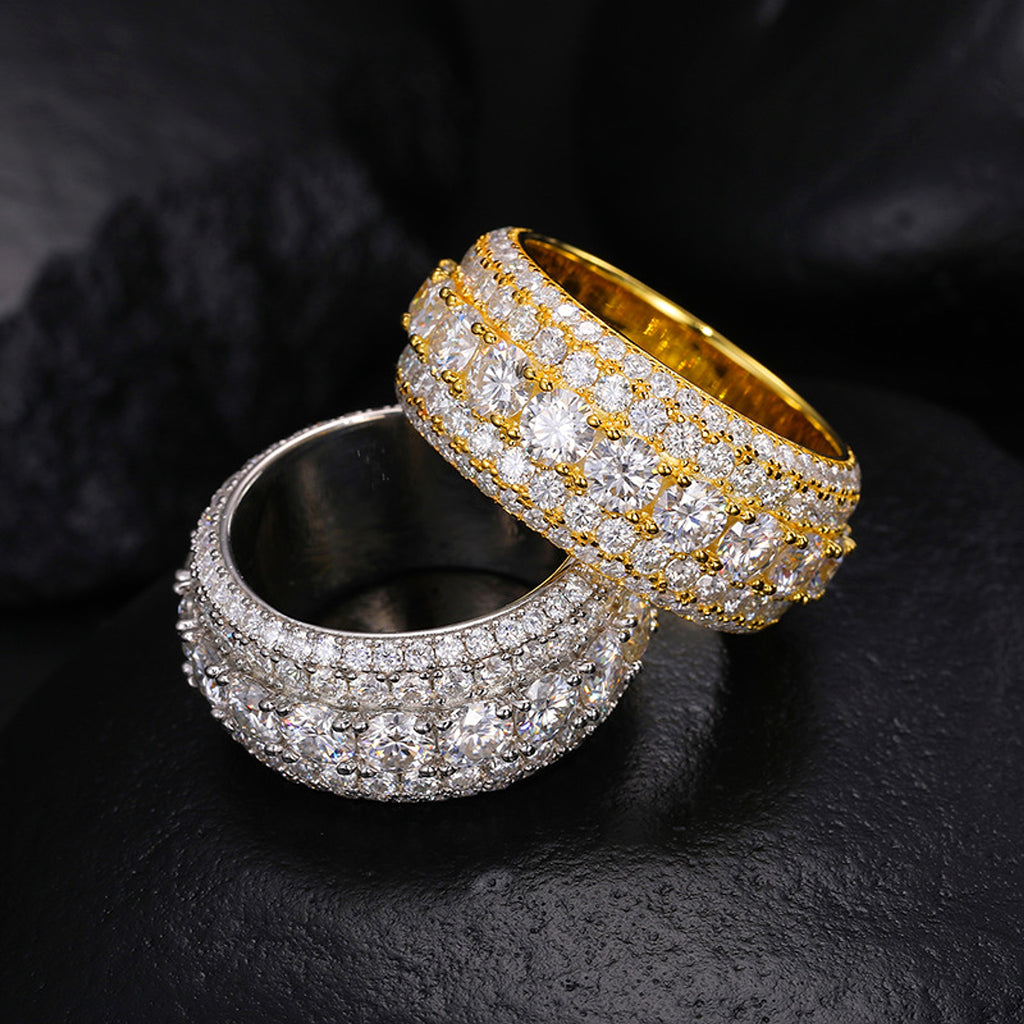LuxeJewels™ - S925 Sterling Silver Mosonite Ring - enhanced image 7