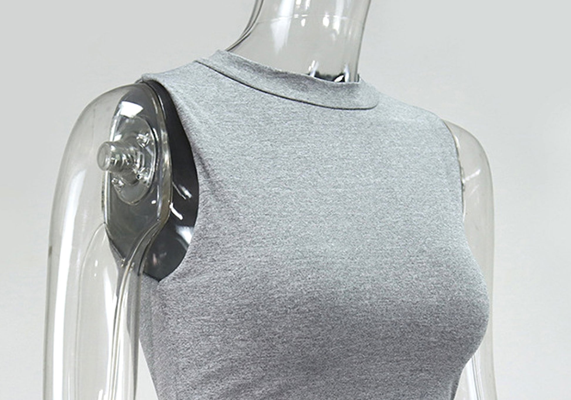Medium Length Irregular Vest Dress - enhanced image 7