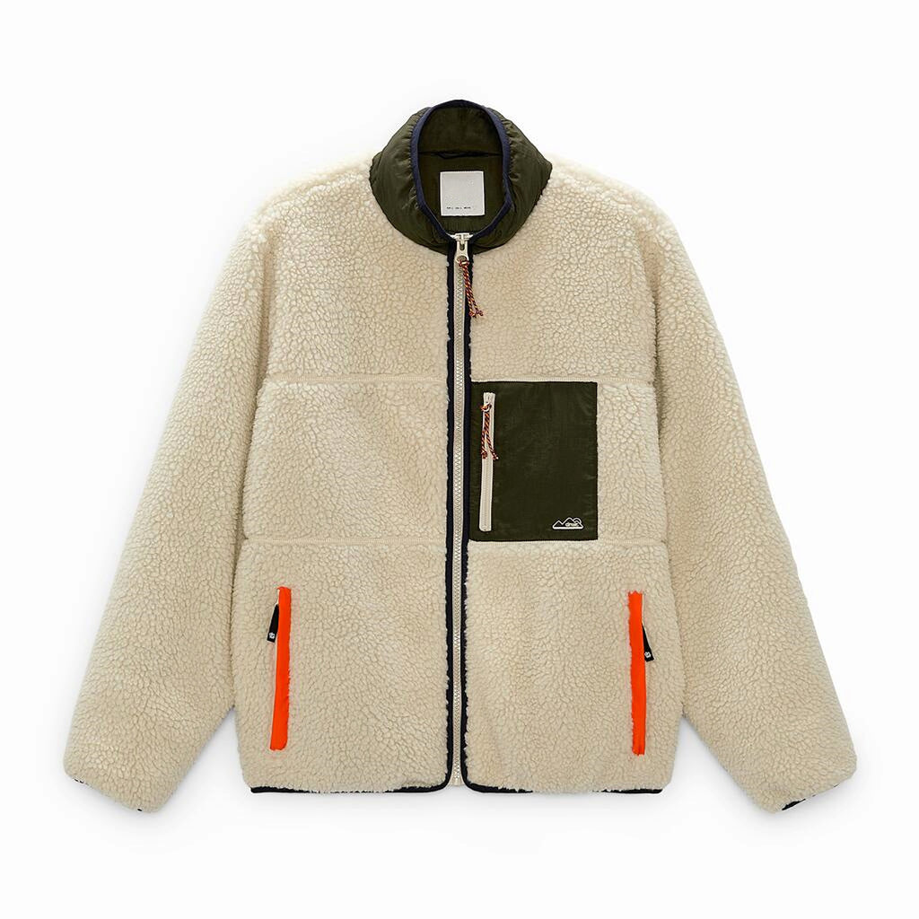 Men's Autumn And Winter Stitching Fleece Jacket Coat - enhanced image 7