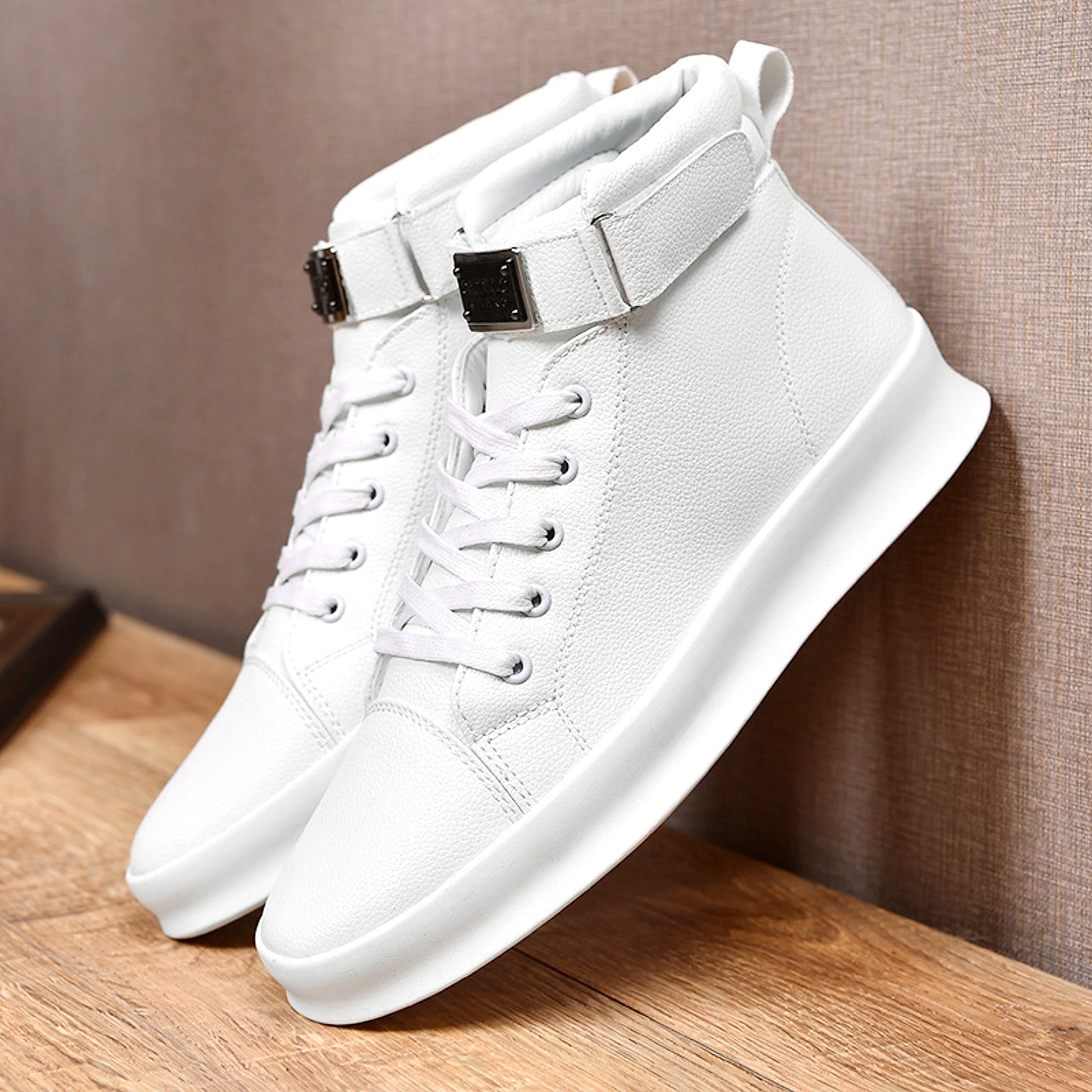 Men's casual high-top sneakers - enhanced image 7