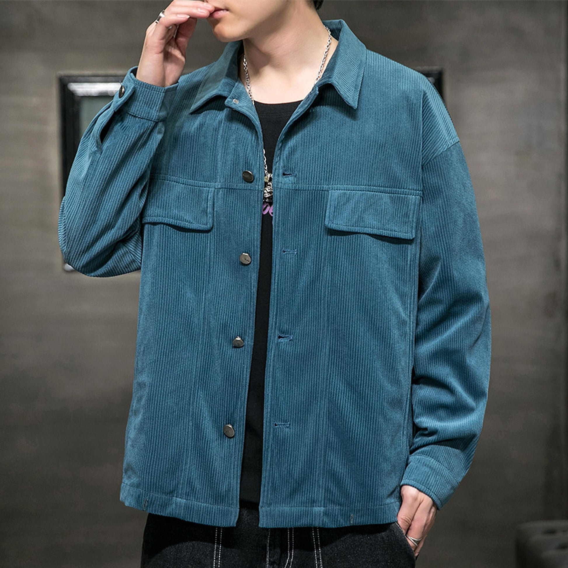 Men's College Student Casual  Jacket - enhanced image 7