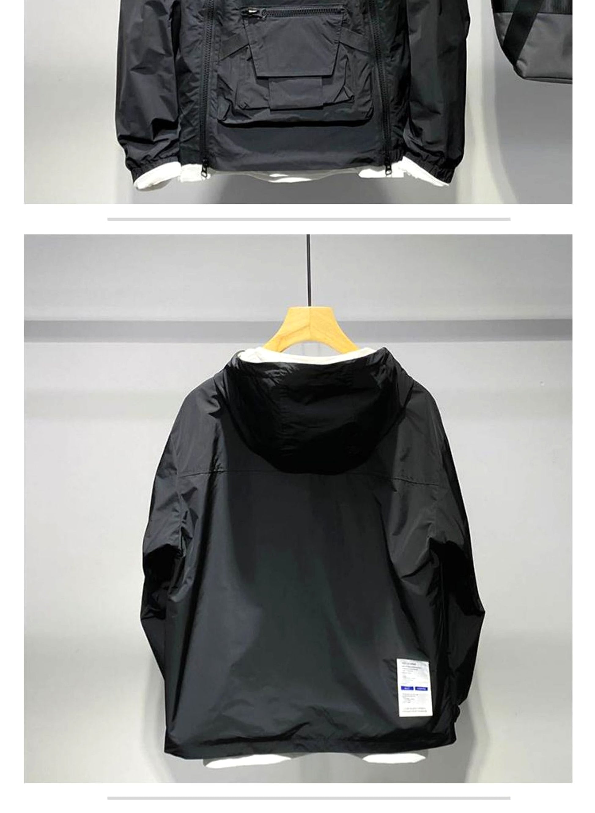A Men's Double Zipper Sports Cargo Top Men's Assault Jacket - enhanced image 7