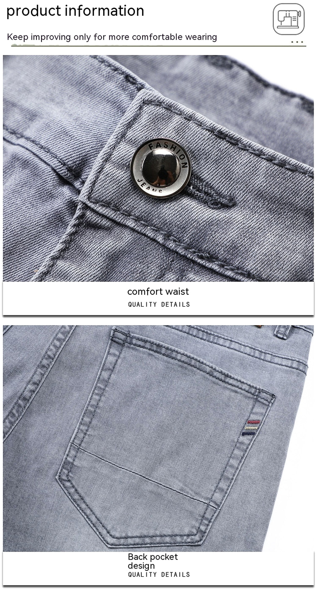 Men's Fashion Loose Casual Long Pants (Jeans & Pants) - enhanced image 7