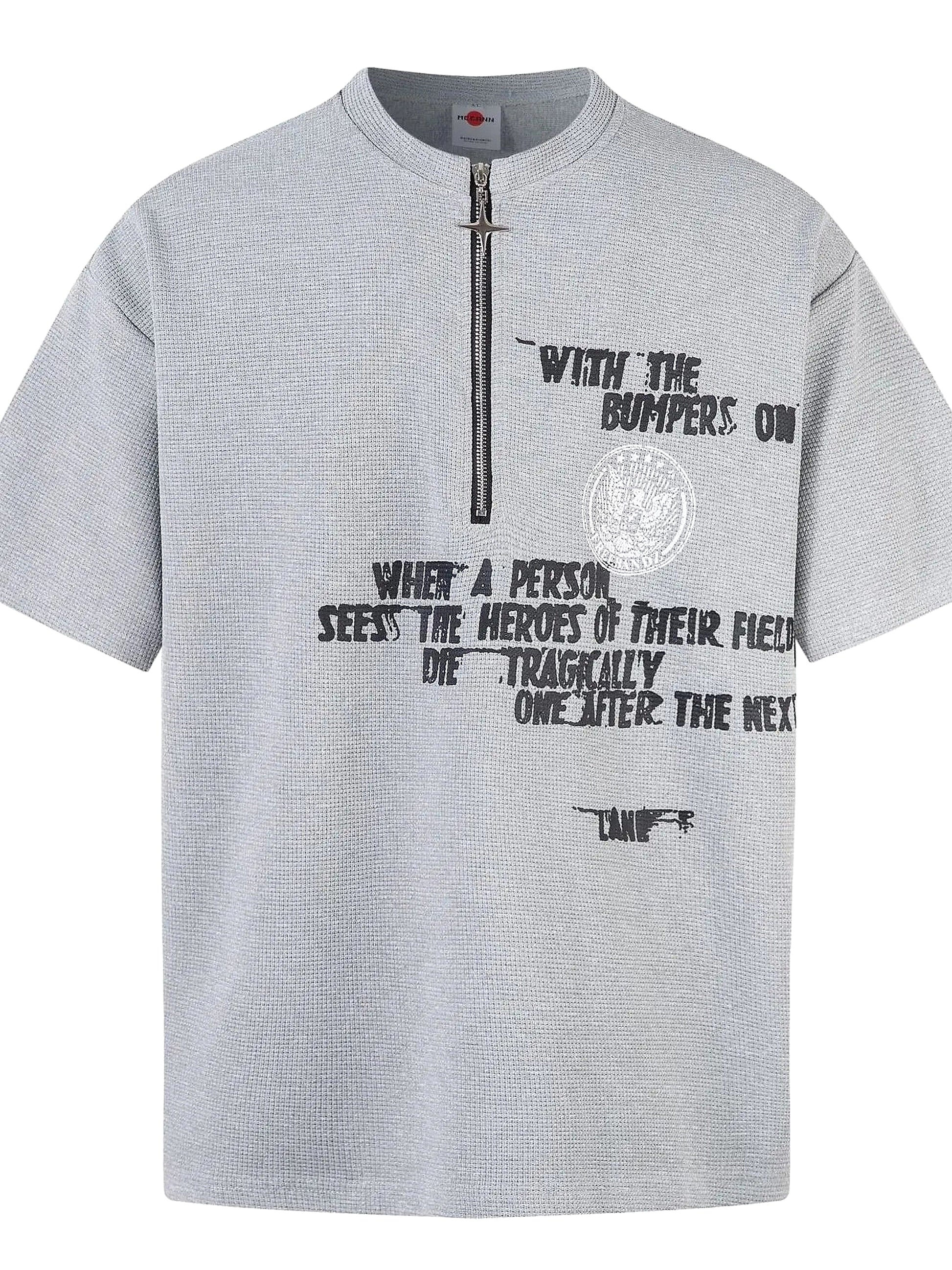 Men's Half Zip Short Sleeve T-Shirt - enhanced image 7