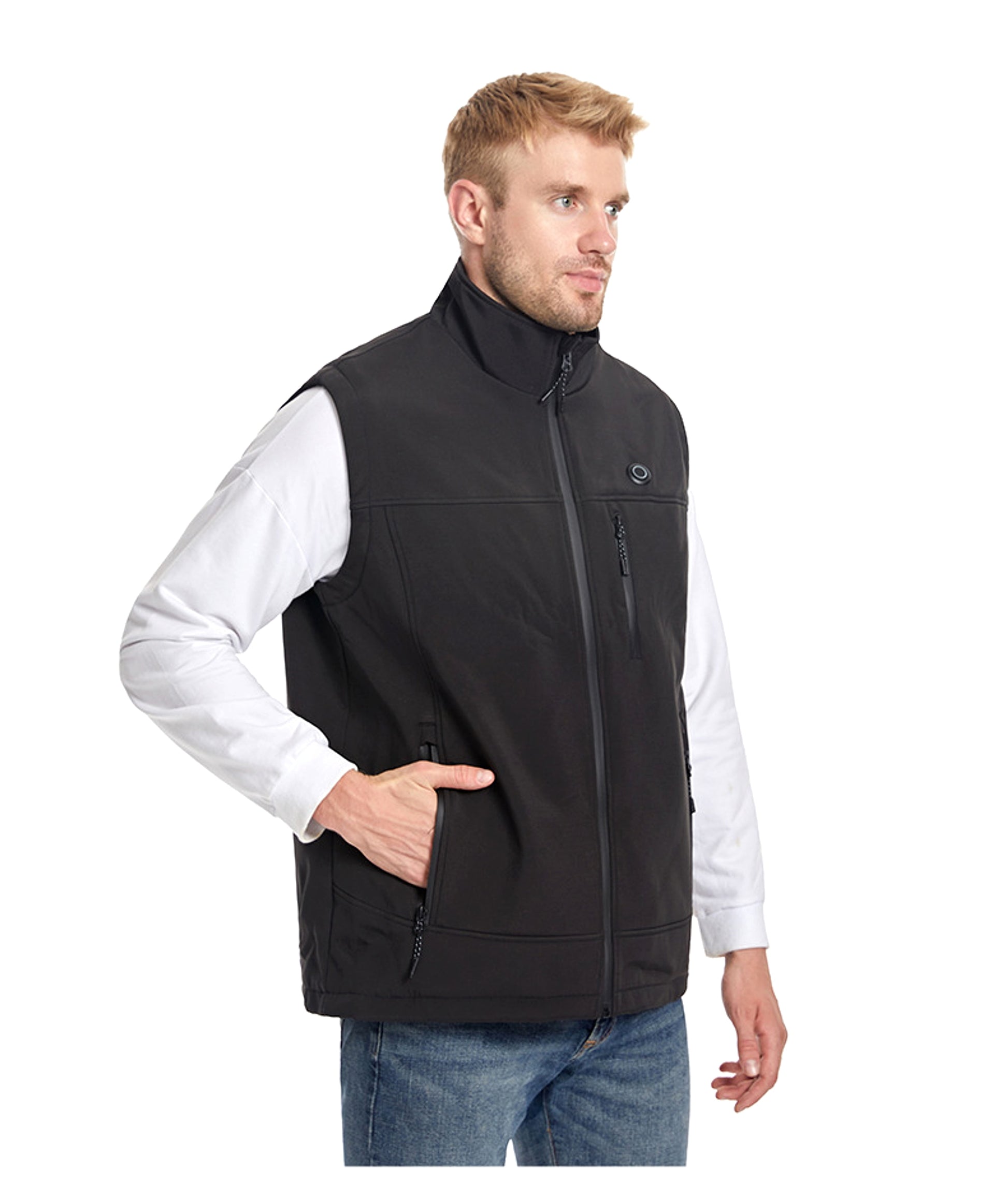 Men's Heated Softshell Vest – Rechargeable Thermal Outdoor Sportswear - enhanced image 7