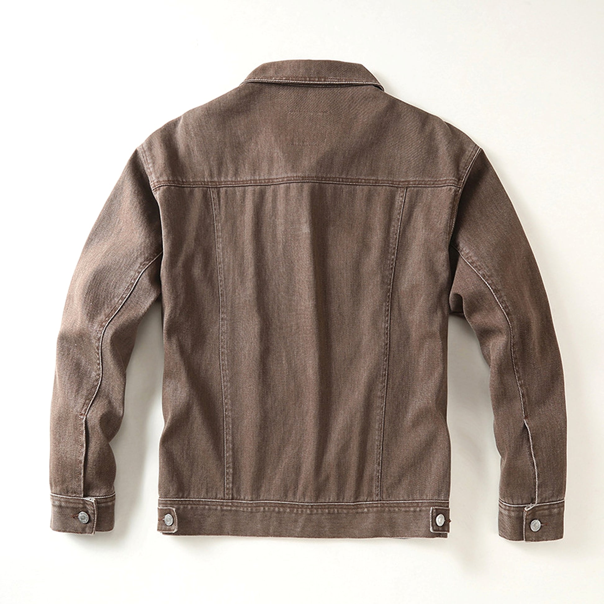Men's High Street Loose-fitting Workwear Jacket Polo Collar Top Cotton - enhanced image 7