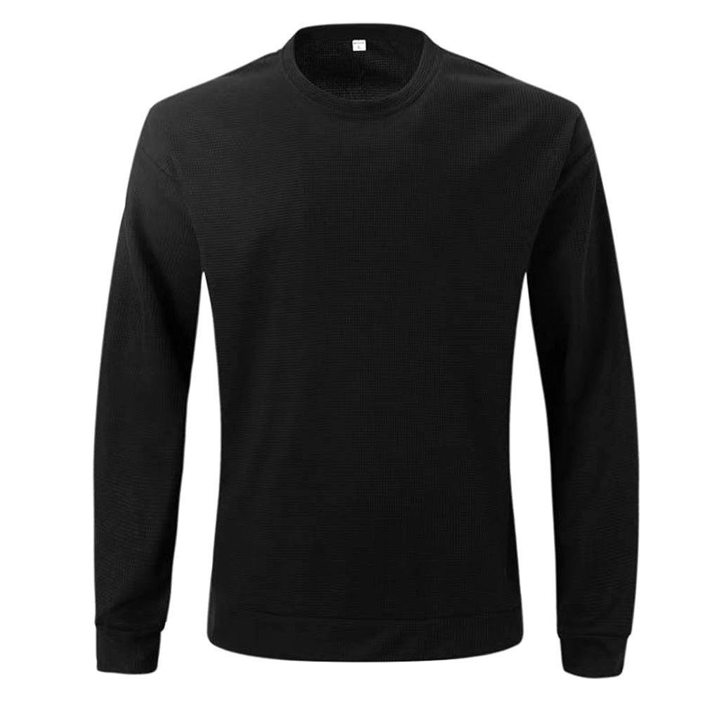 Men's New Youth Round Neck Long Sleeve Pullover Sweater - enhanced image 7