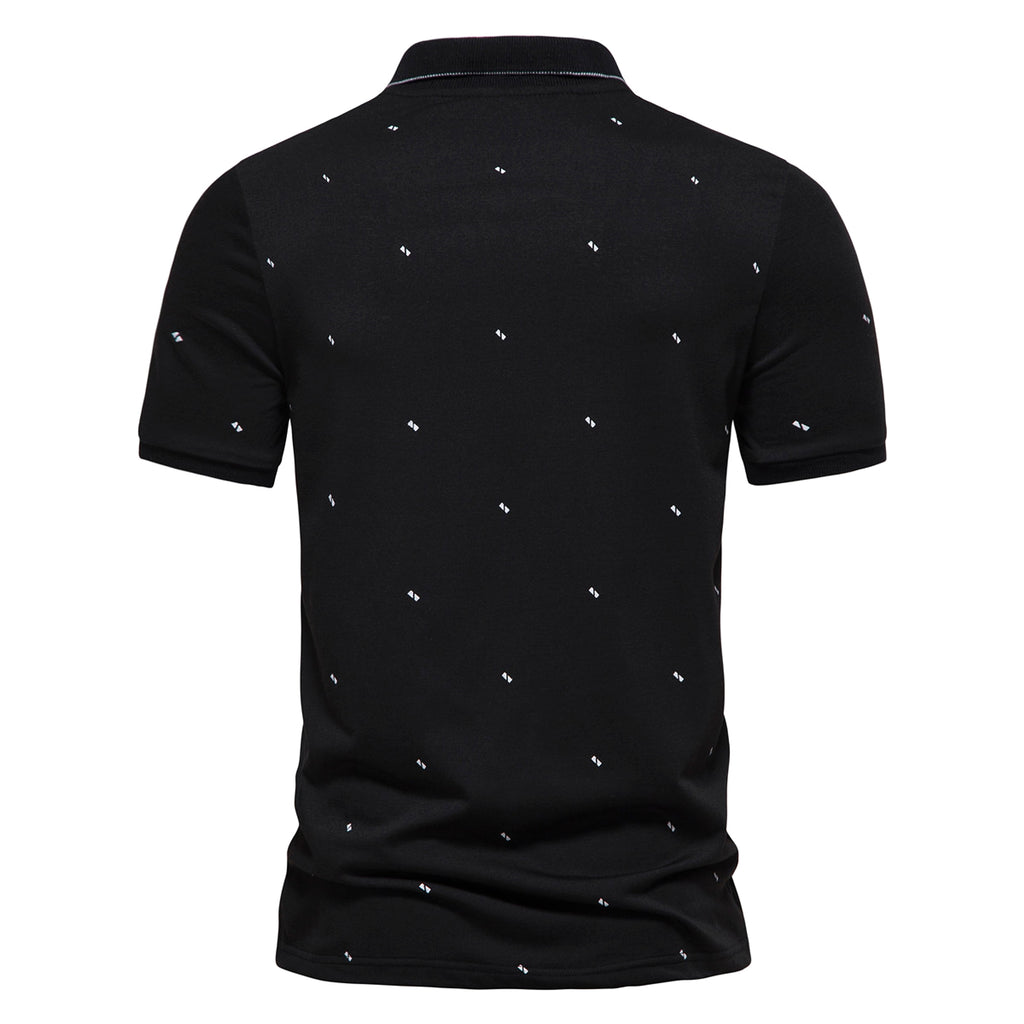 Men's Short Sleeve Fashion Printed Polo T-Shirt - enhanced image 7