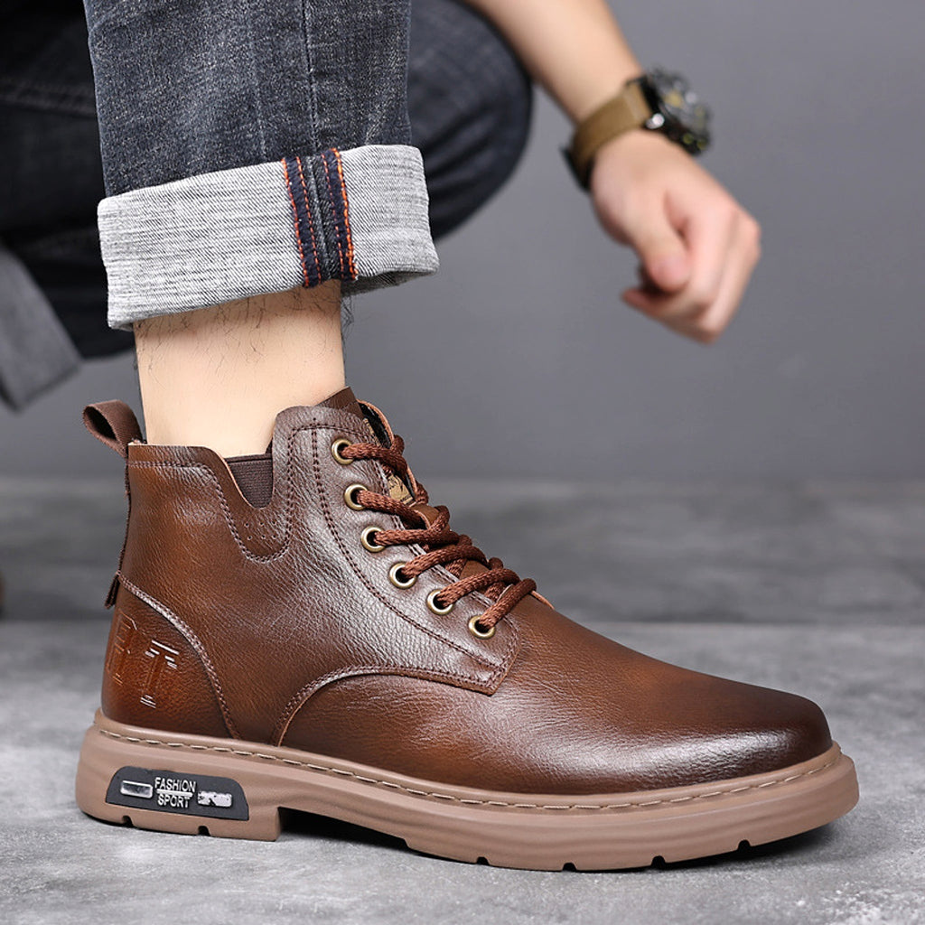 Men's Tooling Big Head Casual Martin Boots Warm - enhanced image 7