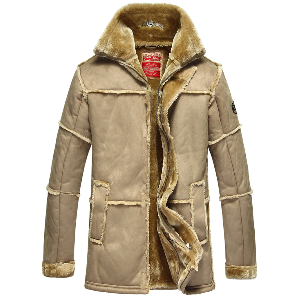 Mid-length Leather Jacket One Coat For Men - enhanced image 7