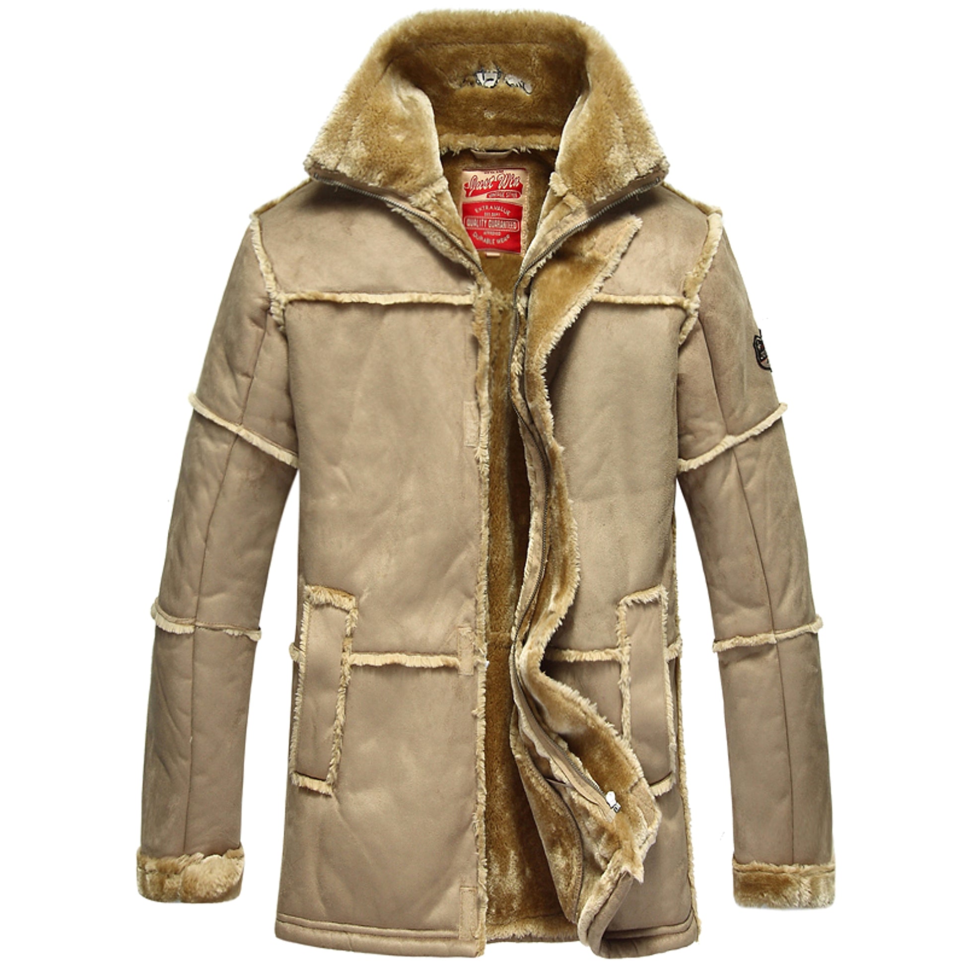 Mid-length Leather Jacket One Coat For Men - enhanced image 7