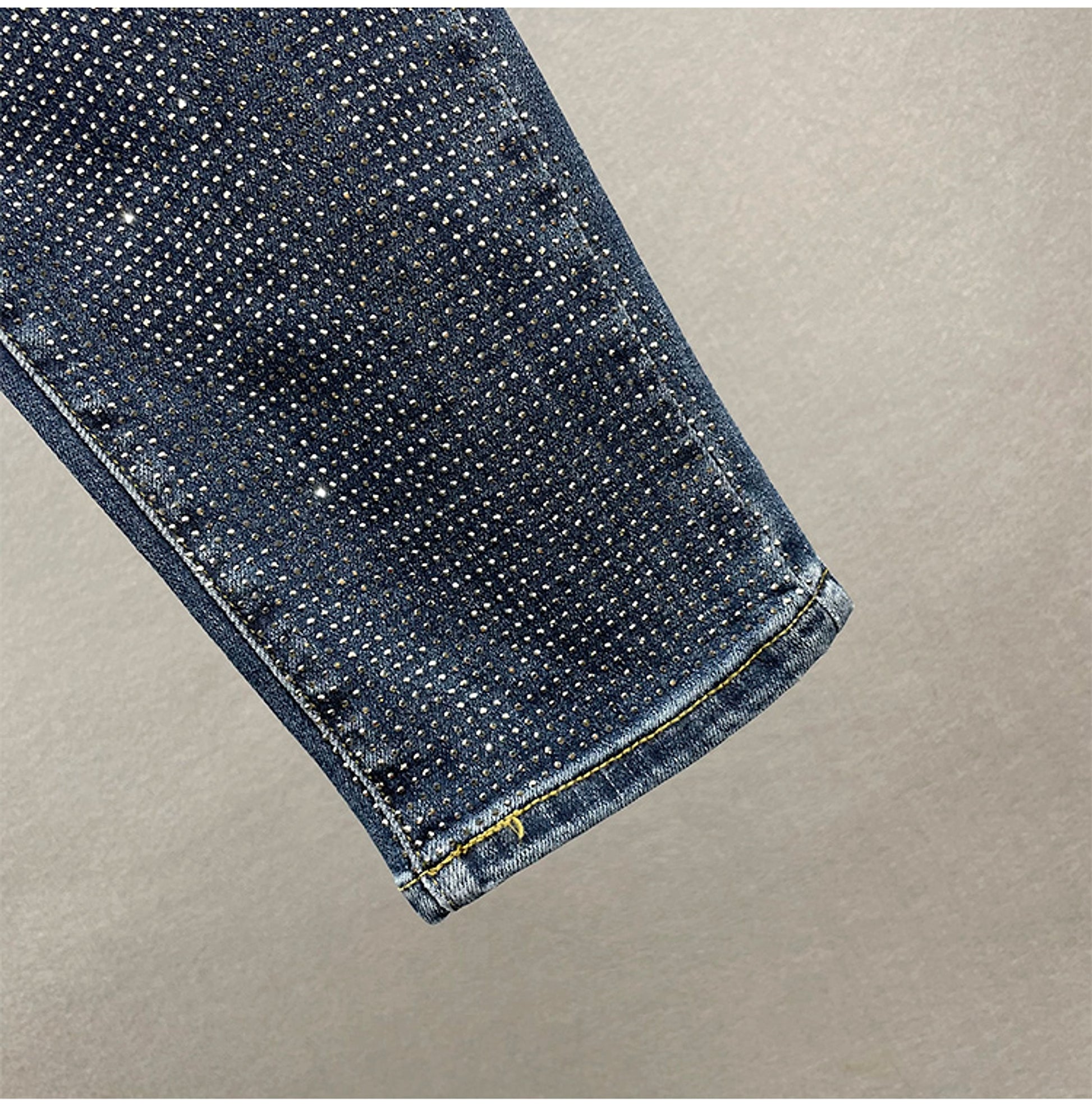 Midnight Spark Rhinestone Jeans – Haute Edition 25 - enhanced image 7