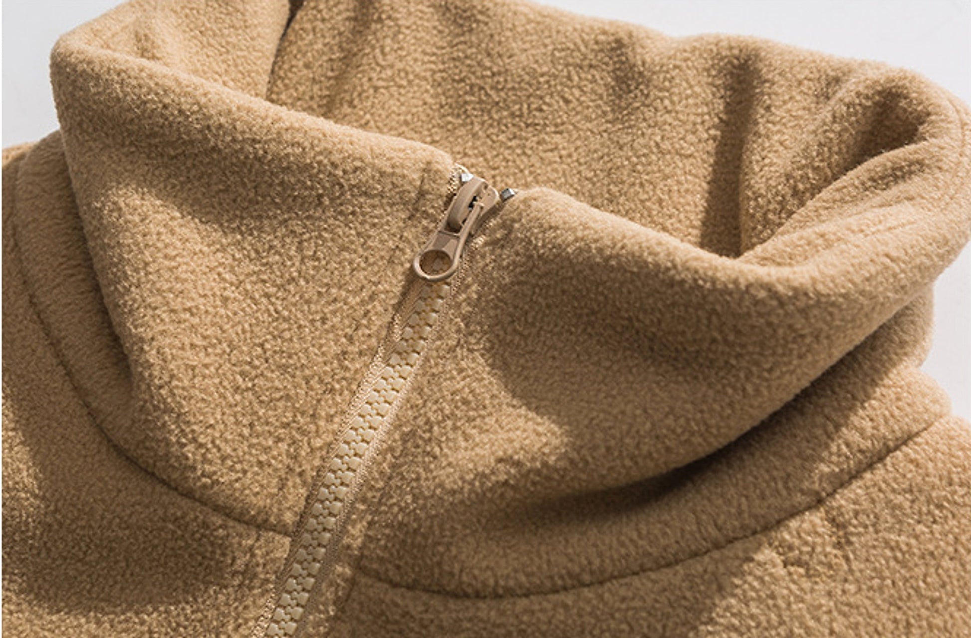 New Japanese Lamb Fleece Zipper Loose Cotton Coat For Men - enhanced image 7