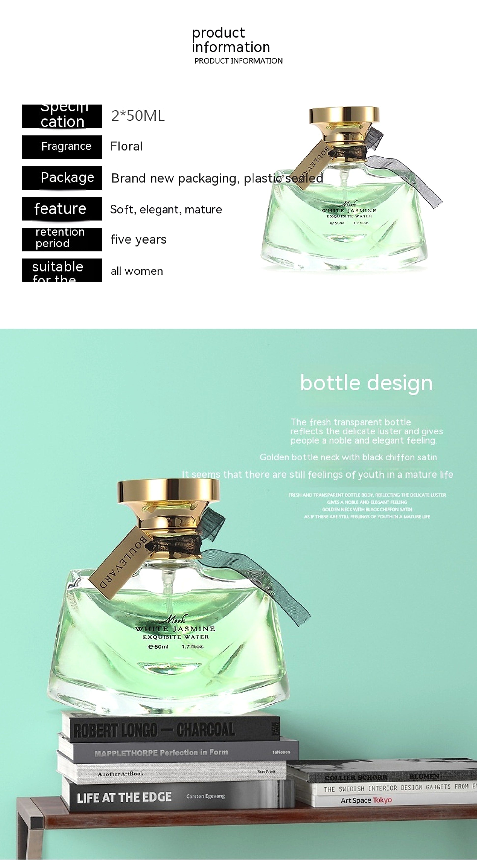 Night Jasmine Perfume Long-lasting Light Perfume 50mL Floral Fruit Tone - enhanced image 7
