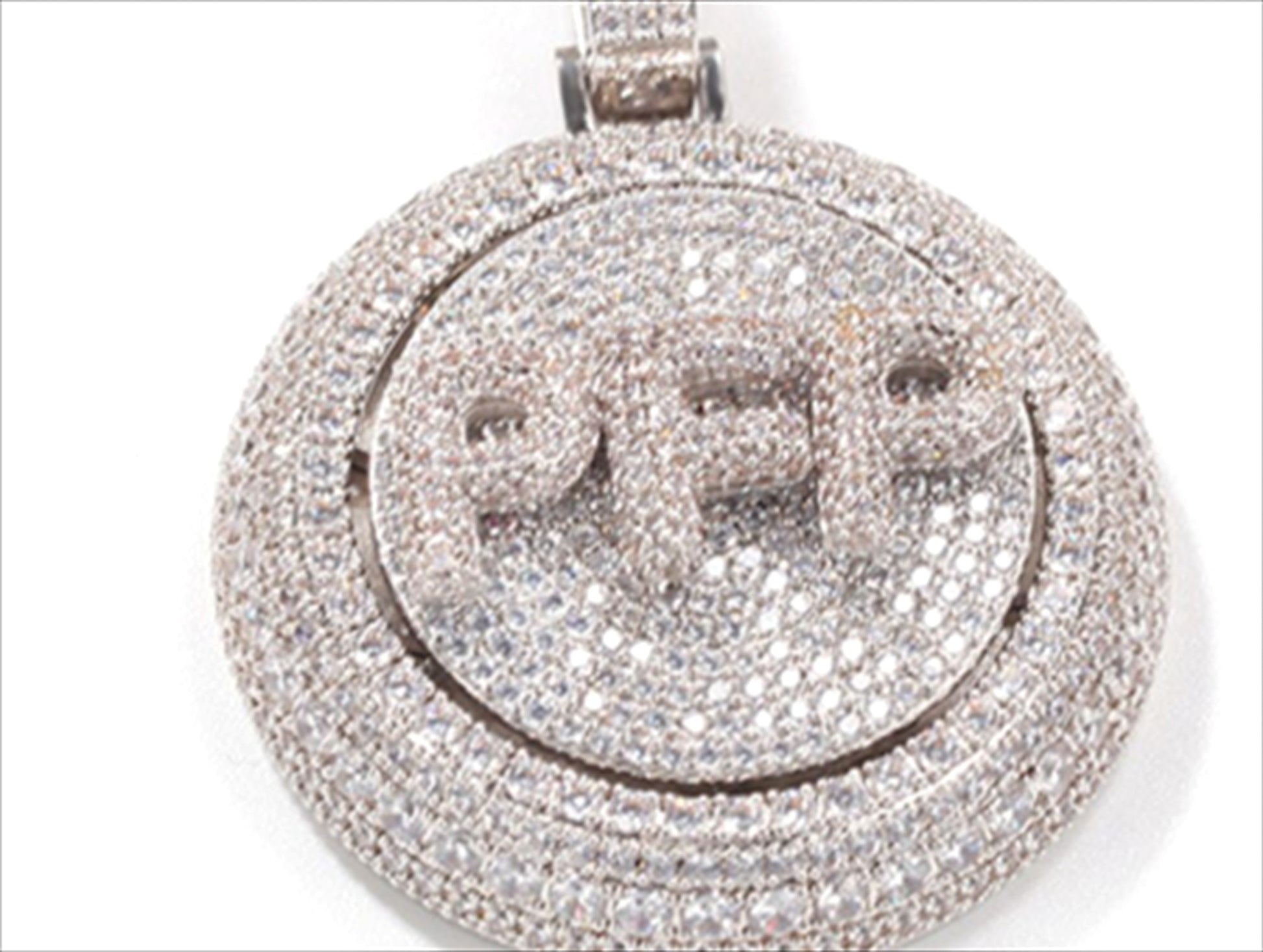 Personalized Rotating Pendant Necklace – Custom Name & Zircon Inlay - enhanced image 7