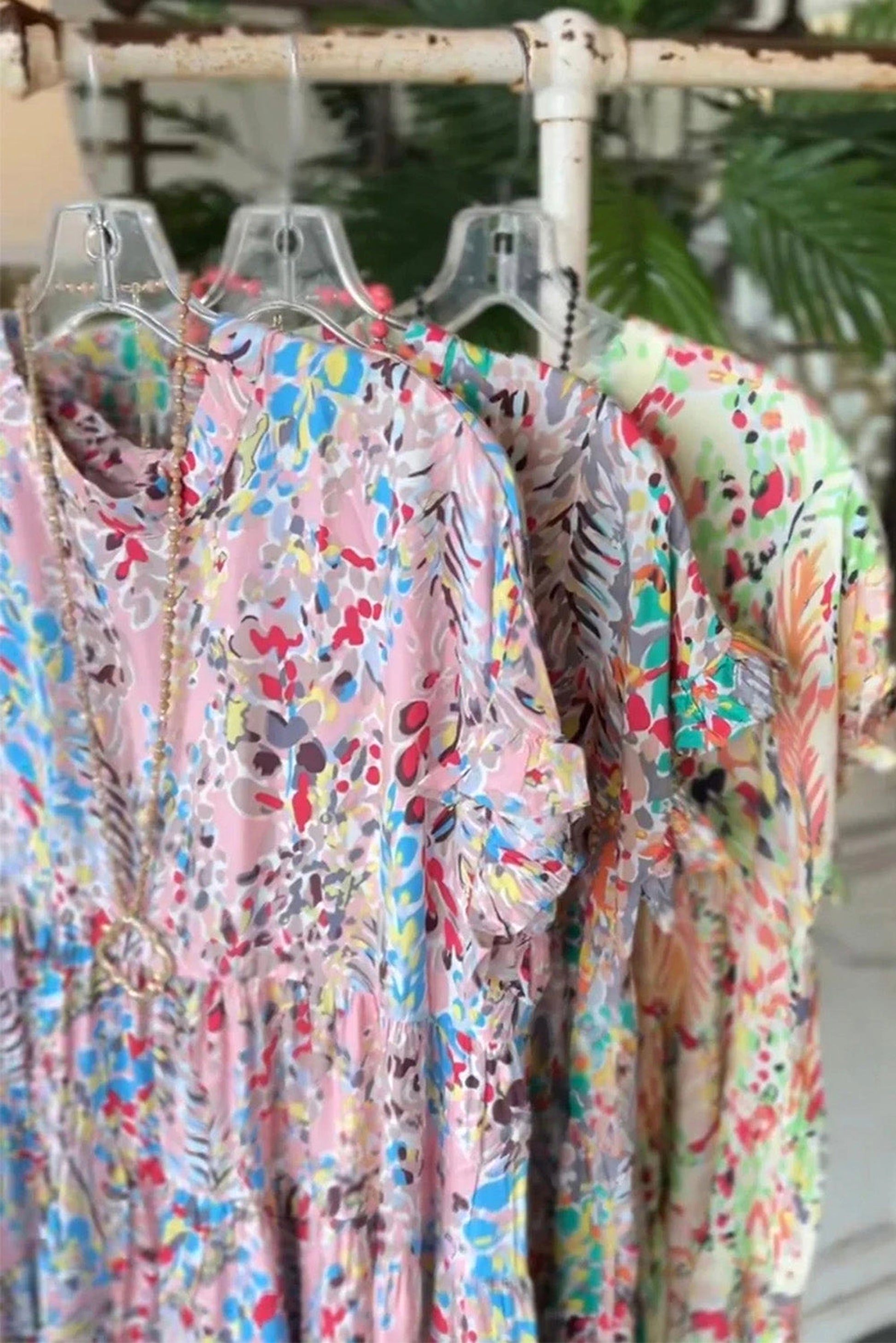Pink Floral Print Ruffle Sleeve Babydoll Top - enhanced image 7