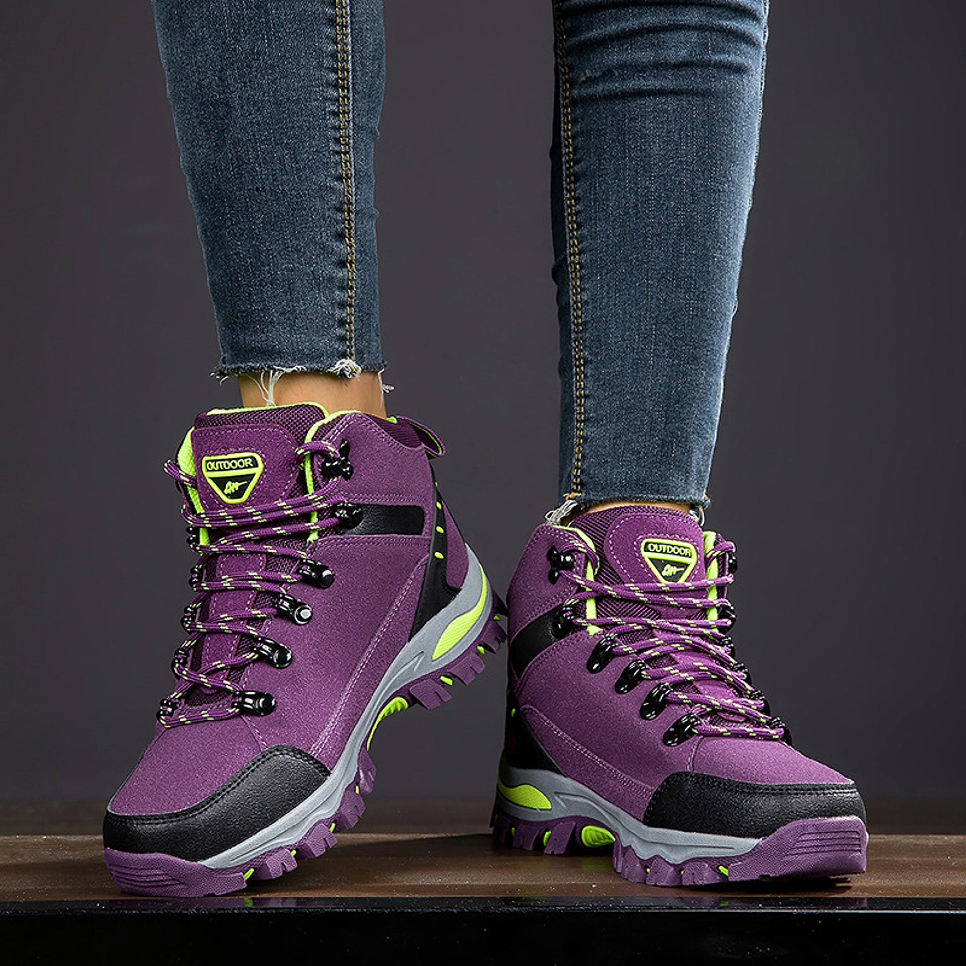 Plus Size Outdoor High-top Wear-resistant Mountaineering Women's Shoes - enhanced image 7