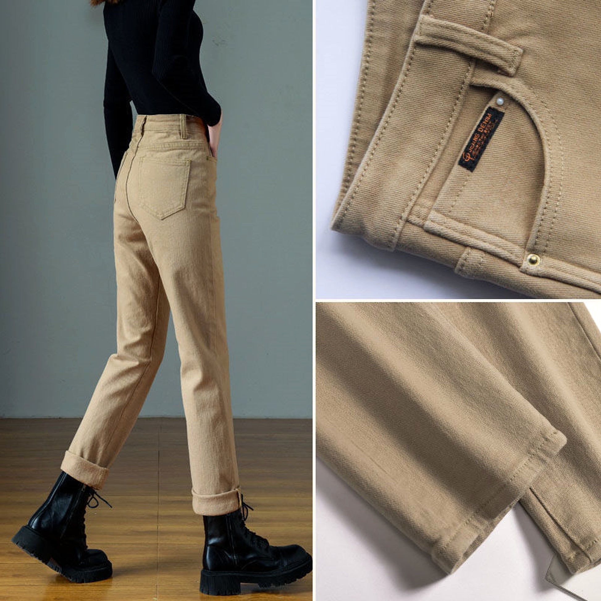 Plush Jeans For Women In Winter - enhanced image 7