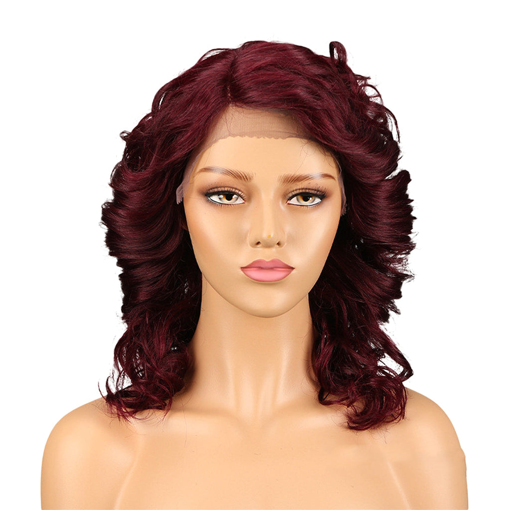 Real Hair Headgear Women Hair Stitch Lace Wig Long Curly Hair - enhanced image 7