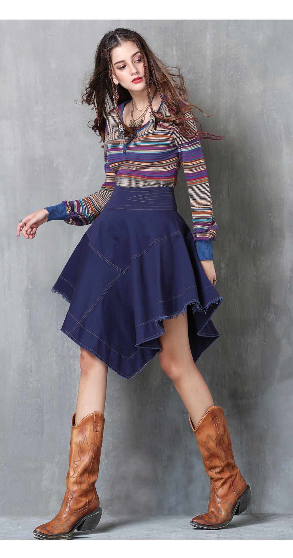 Retro Cotton and Linen Long-Sleeved Sweater Bottoming Shirt Women - enhanced image 7