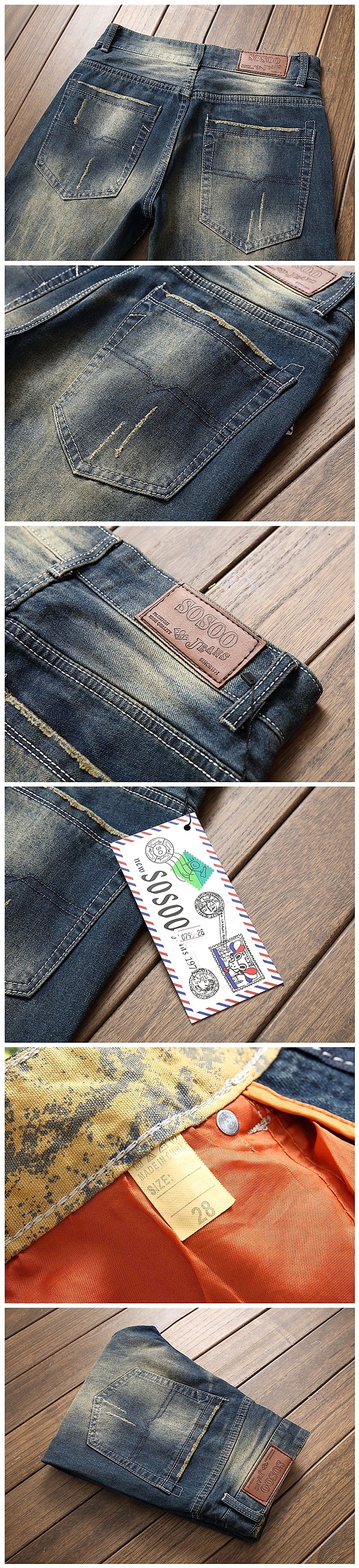 TIGER Cool Trendy Straight Men's Jeans - enhanced image 7