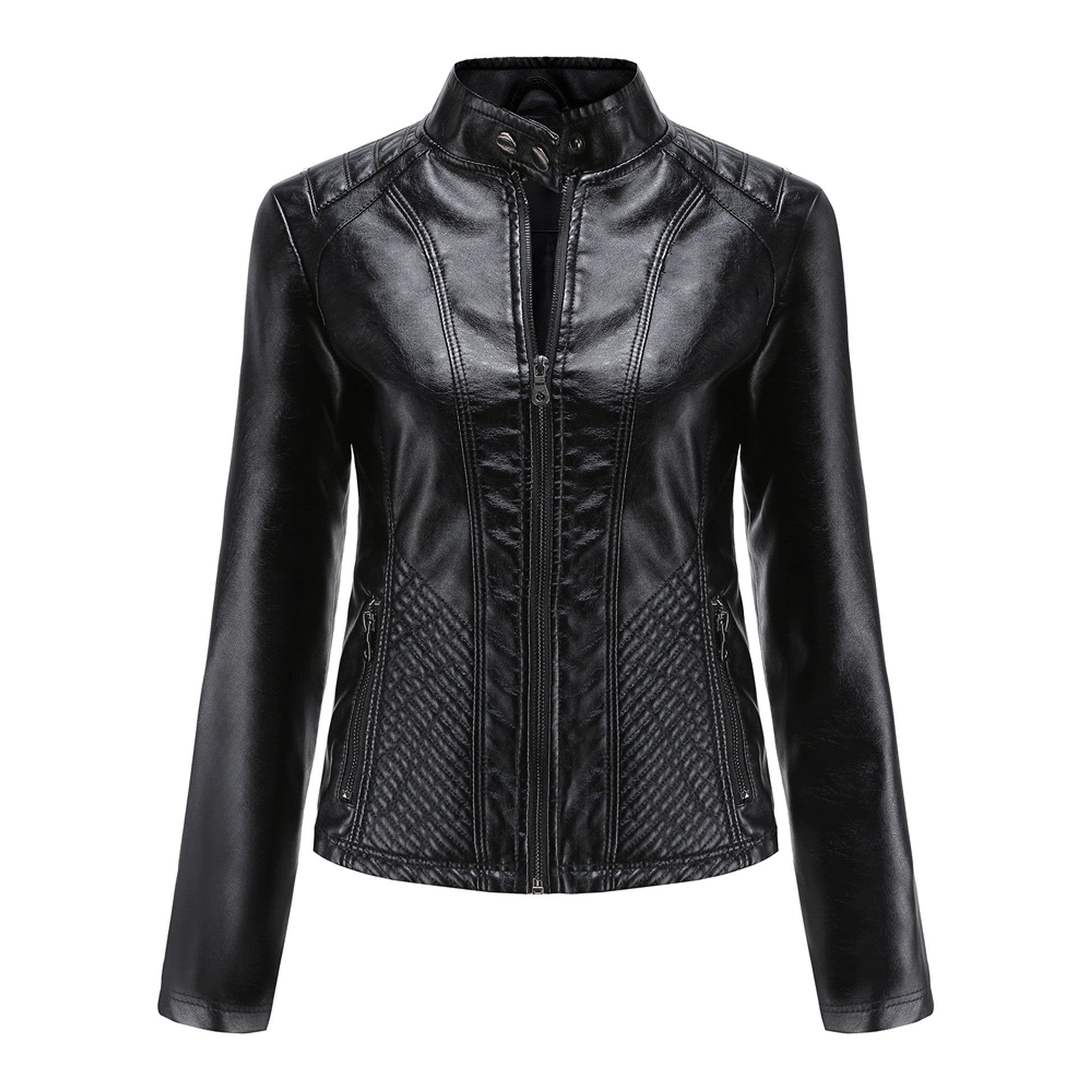 UrbanEdge™ PU Leather Jacket – Sleek Moto Edition - enhanced image 7