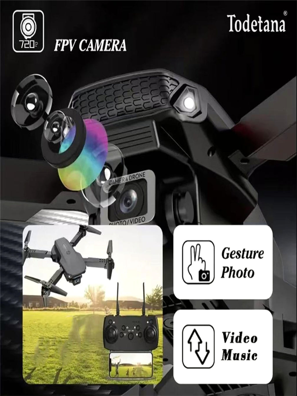 SkyCapture™ – Foldable Smart Camera Drone with 1 Battery (US Warehouse) - enhanced image 7