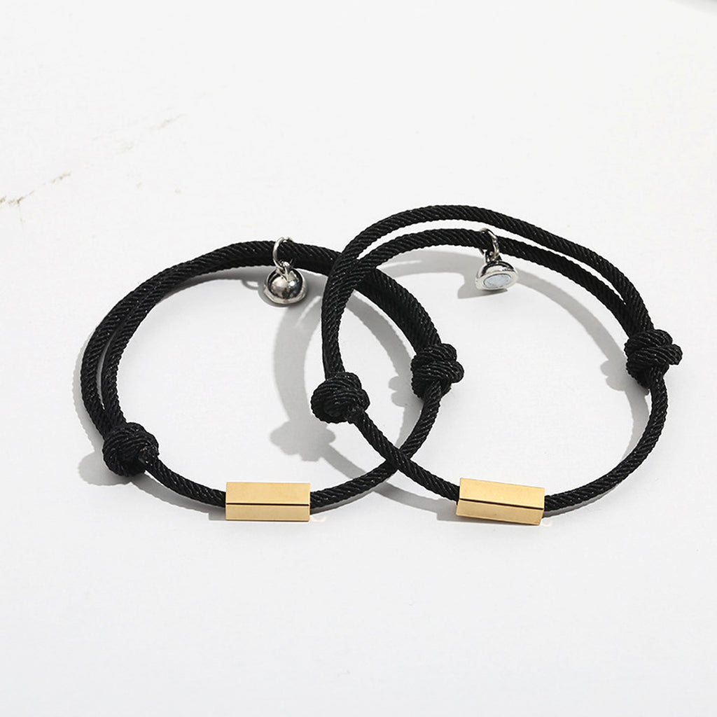 Magnetic Engraved Couple Bracelet – Stay Connected, Always! - enhanced image 7