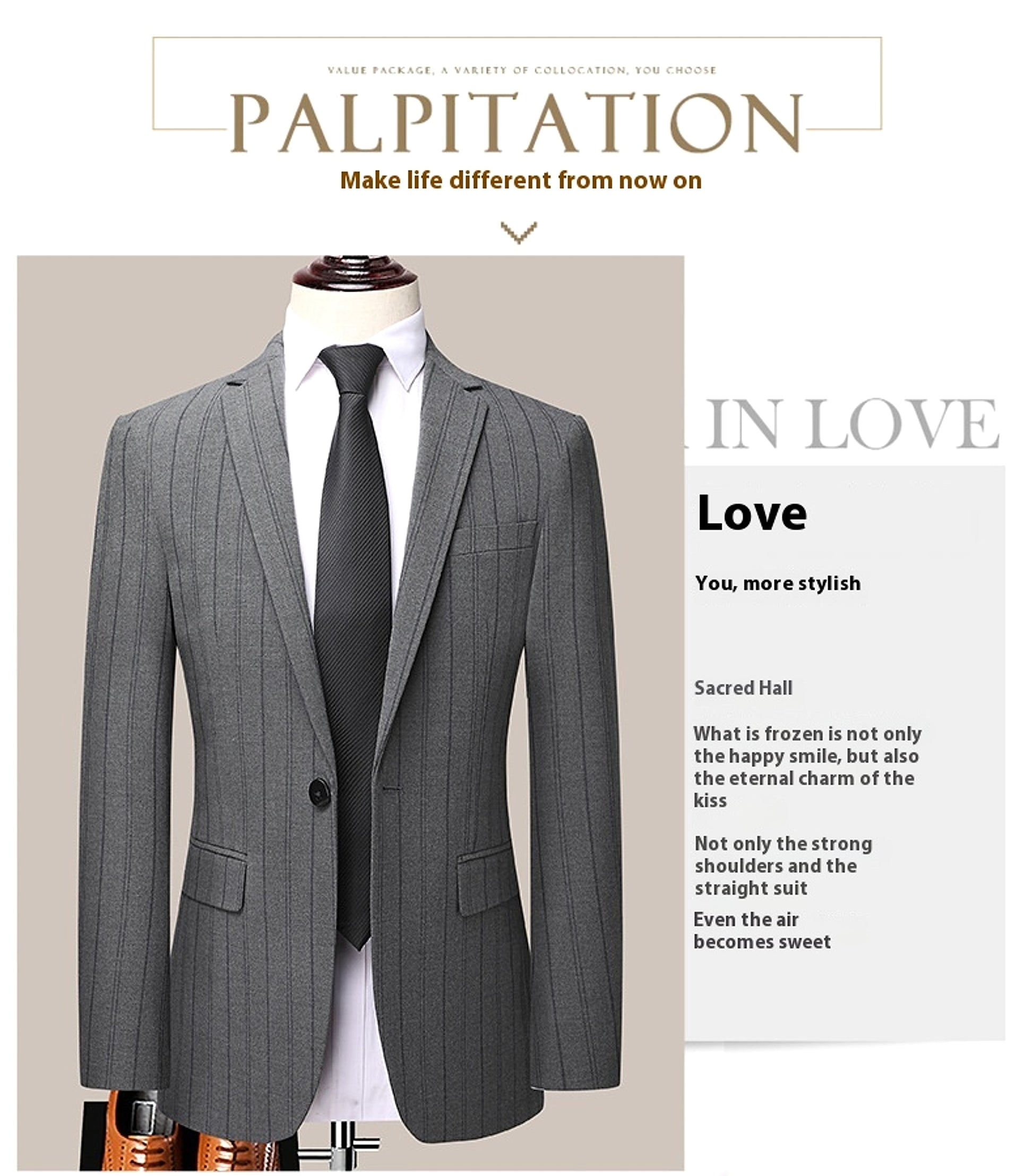 Graysven™ – Slim Striped Wedding & Business Suit - enhanced image 7