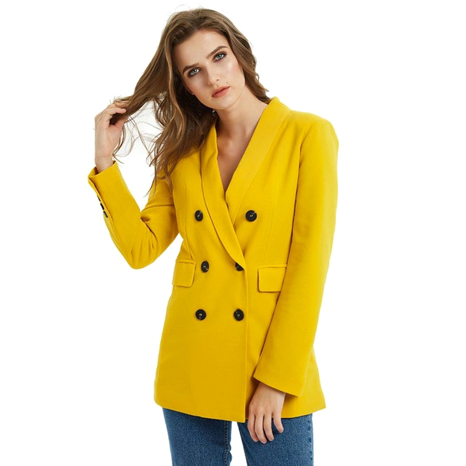 Suit Blazer Jacket For Women Long Coat Suits Office Ladies - enhanced image 7