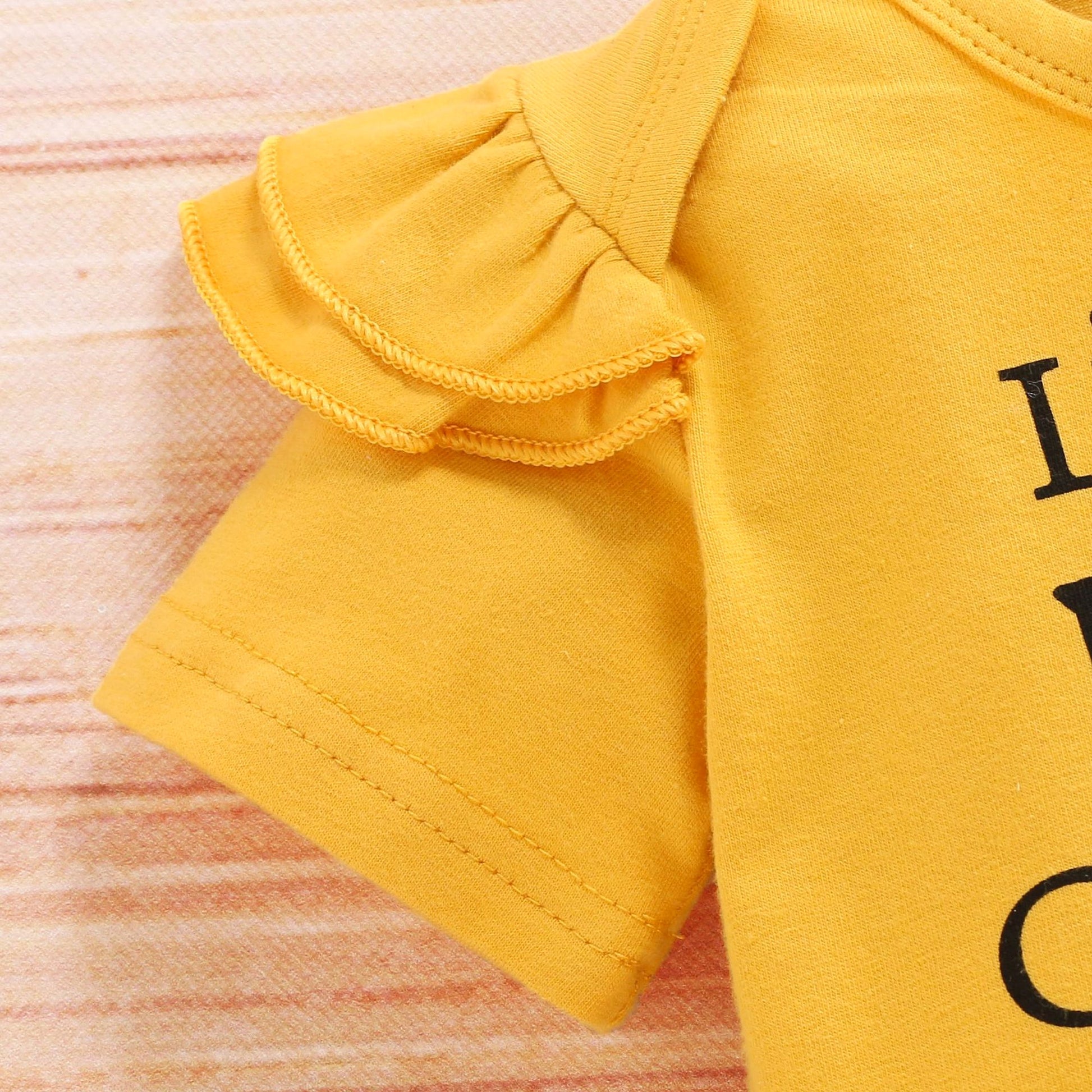 SunnyBloom™ – 3-Piece Baby Girl Sunflower Outfit - enhanced image 7