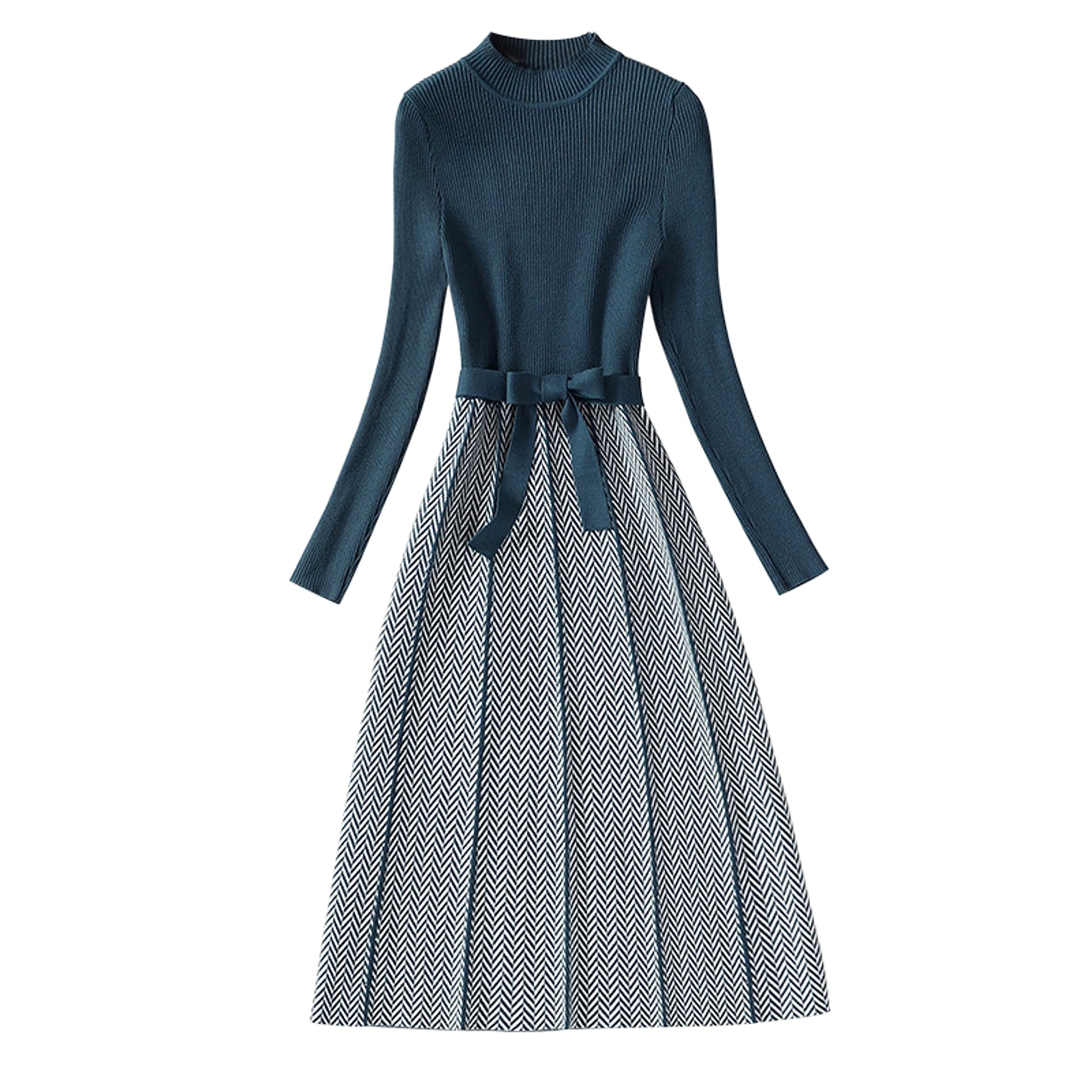 Sweater Skirt Inner Wear Base Temperament Long Women's Clothing Dress - enhanced image 7