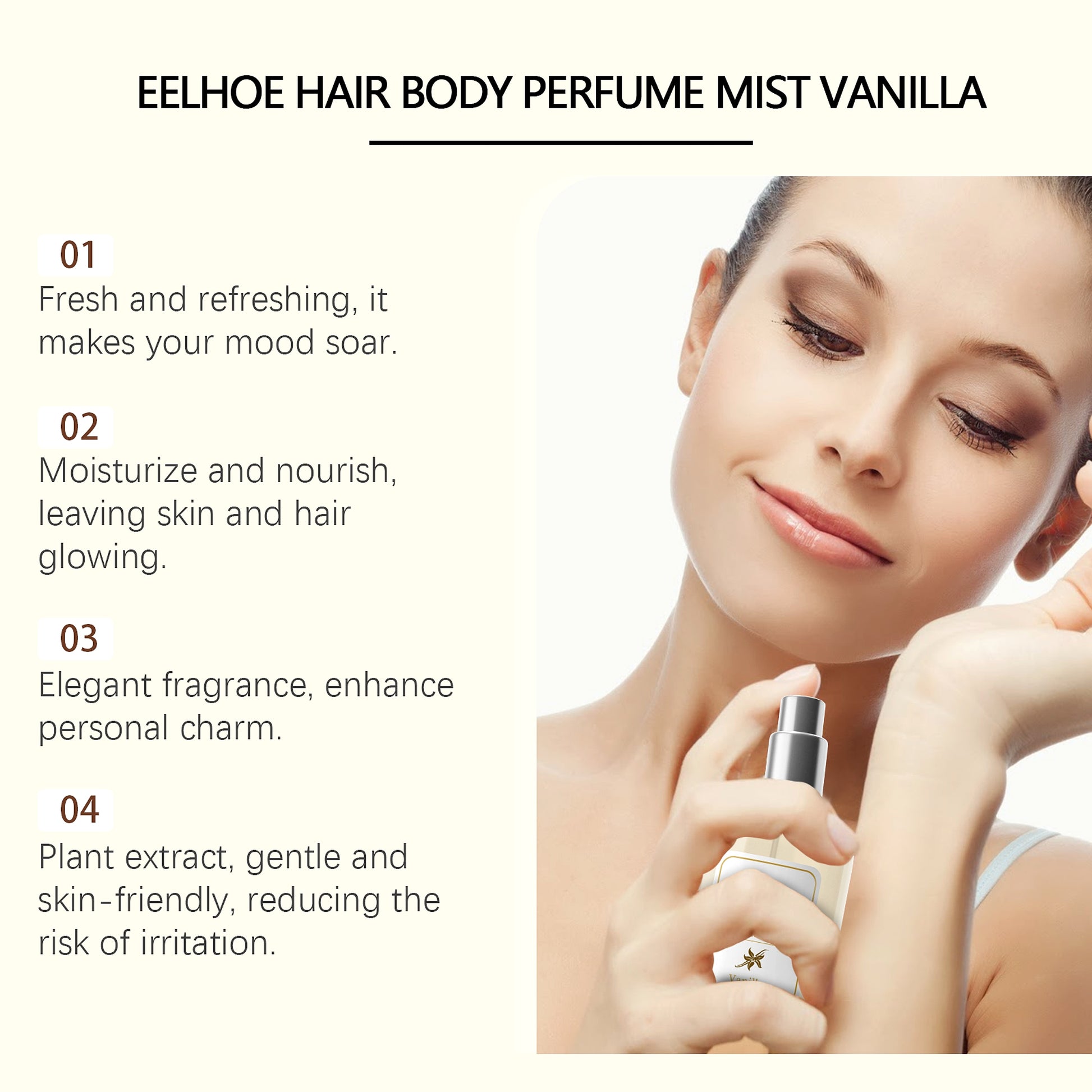 Vanilla Whisper | Body & Hair Perfume Spray – Edition 2025 - enhanced image 7