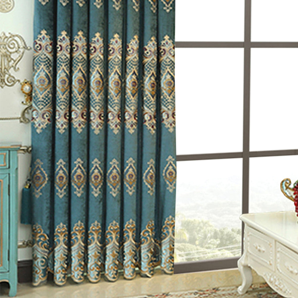VelureMajestique™ – Luxury Embroidered Blackout Curtains (2-Piece Set) - enhanced image 7