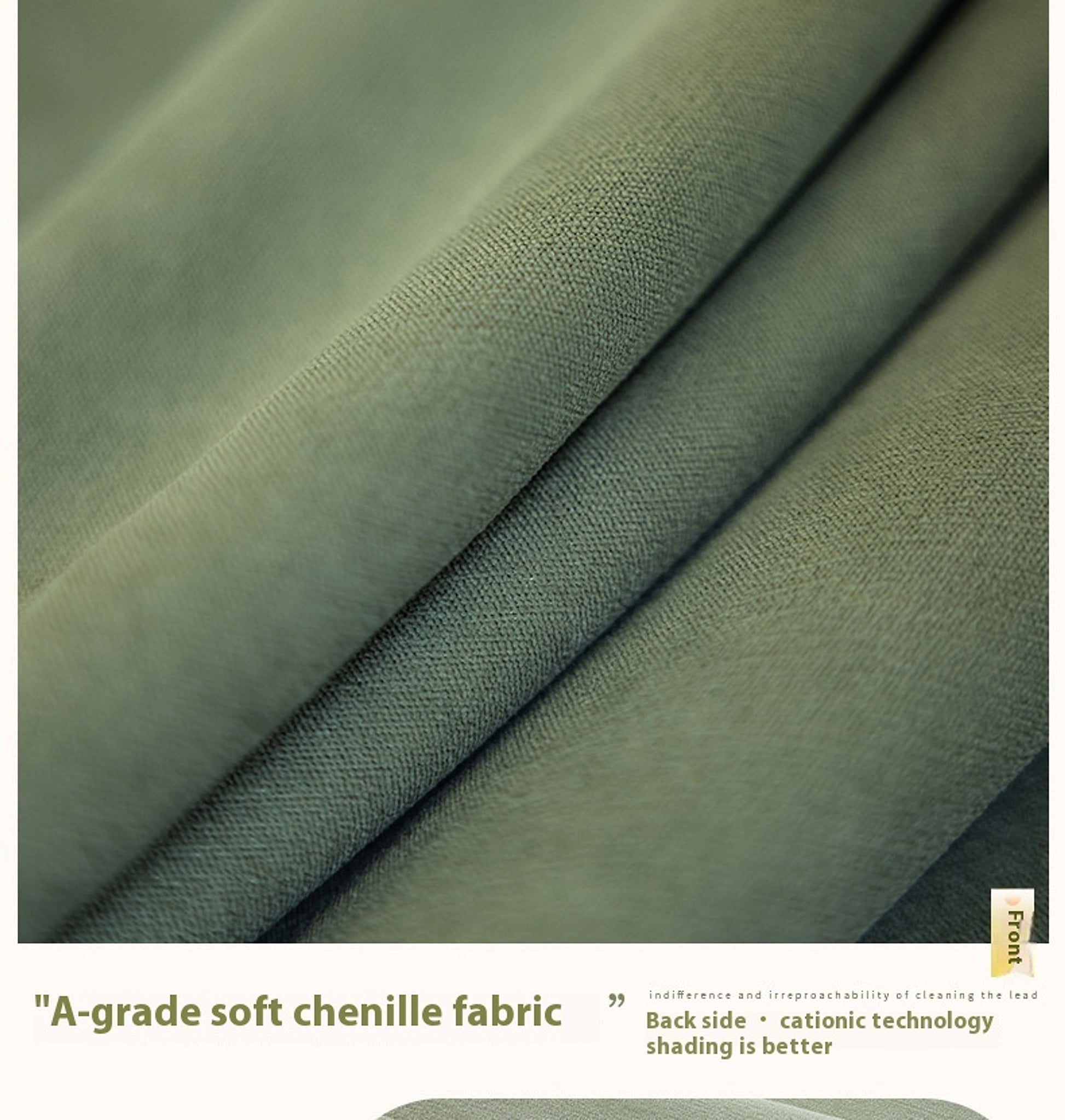 VeluxeDrape™ – French Chenille Blackout Curtain for Bedrooms - enhanced image 7