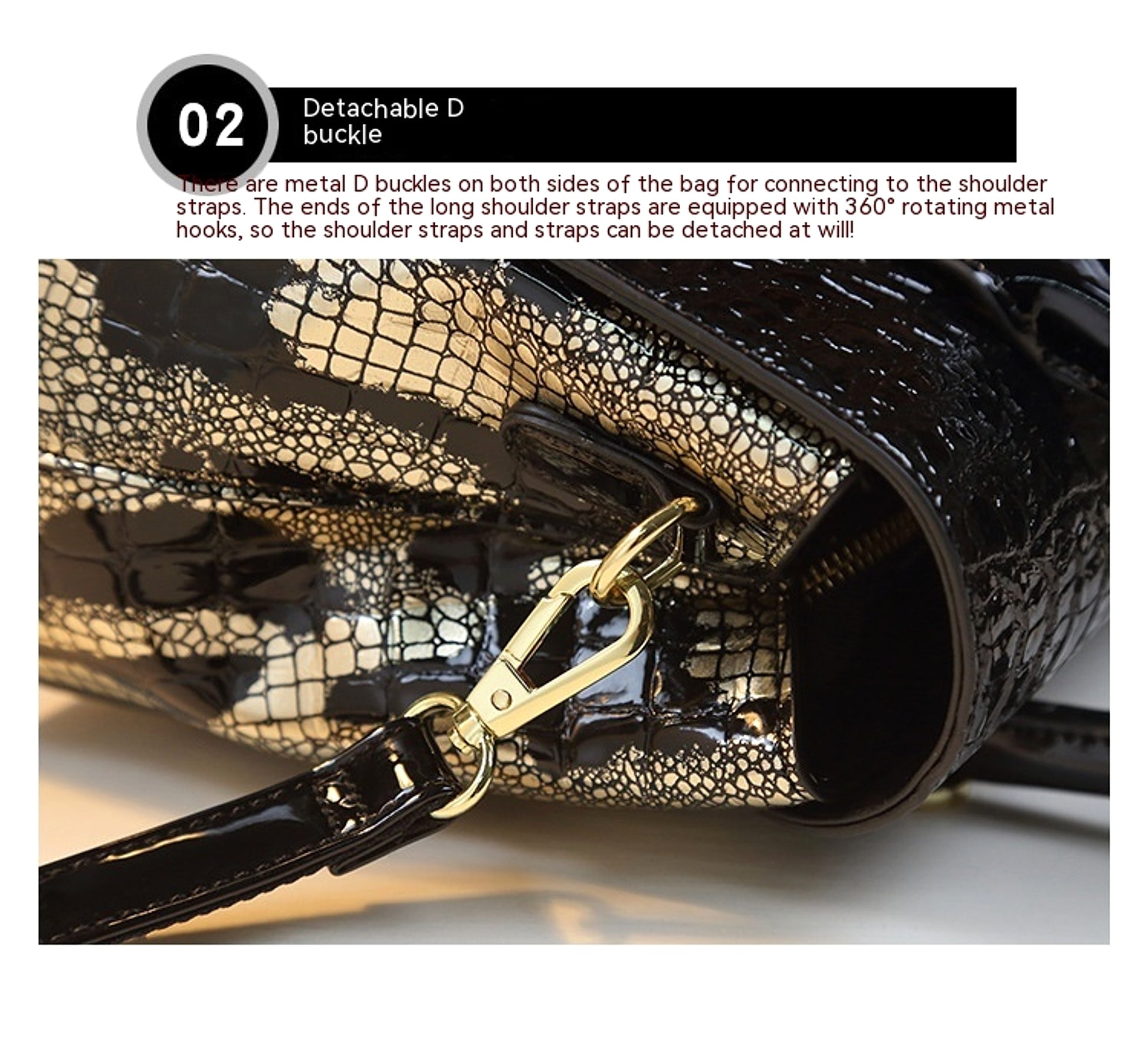 ViperMode™ – Snake Print Shoulder Messenger Bag - enhanced image 7
