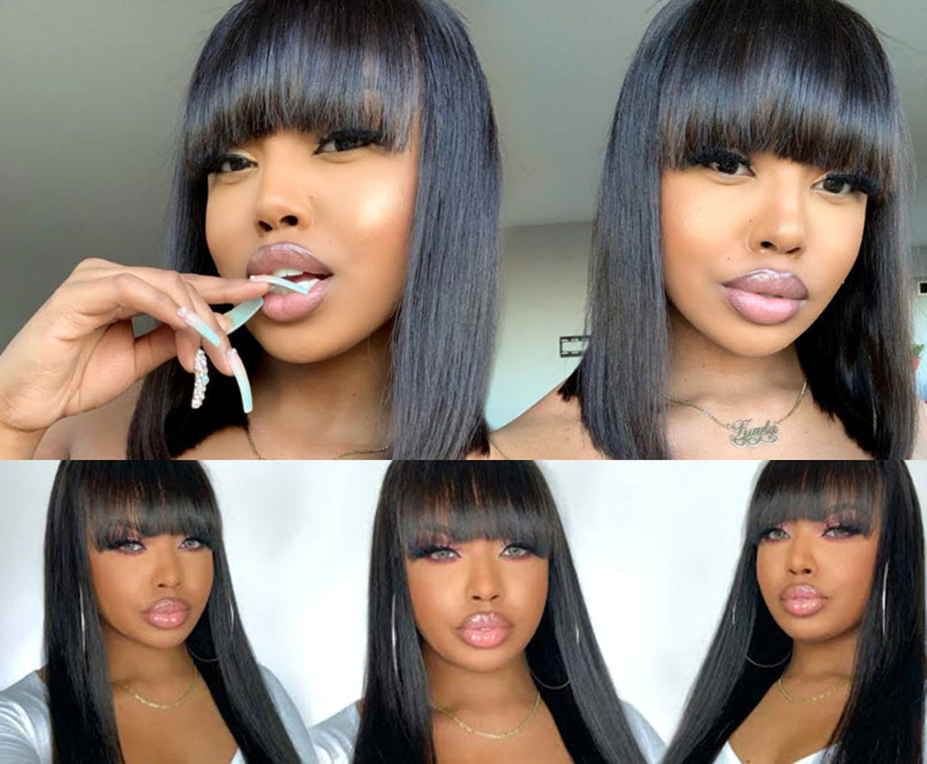 LuxeWave - Wig Real Human Hair Straightening Mechanism Headgear - LuxeWave - enhanced image 7