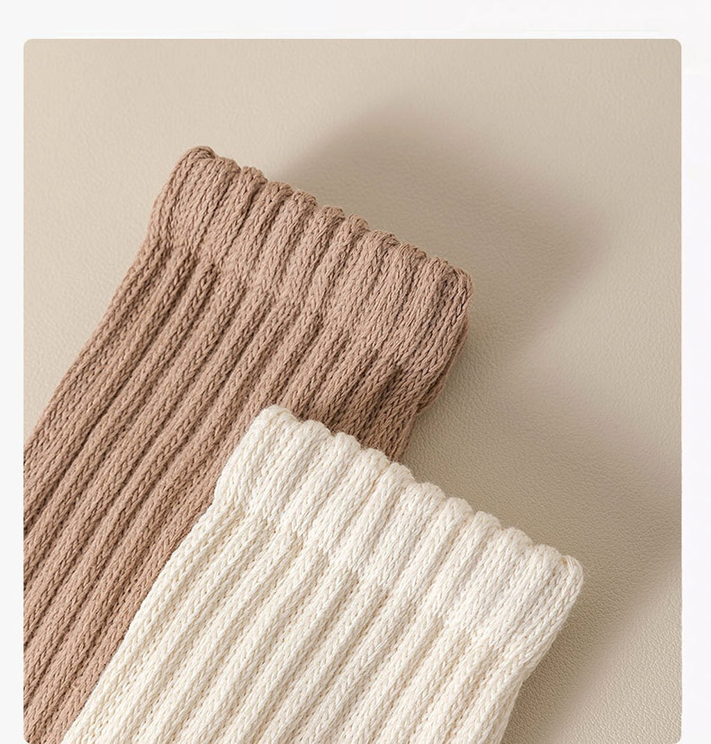 Winter Fleece-lined Thickened Middle Tube Cotton Thermal Terry Long Tube Casual Socks - enhanced image 7