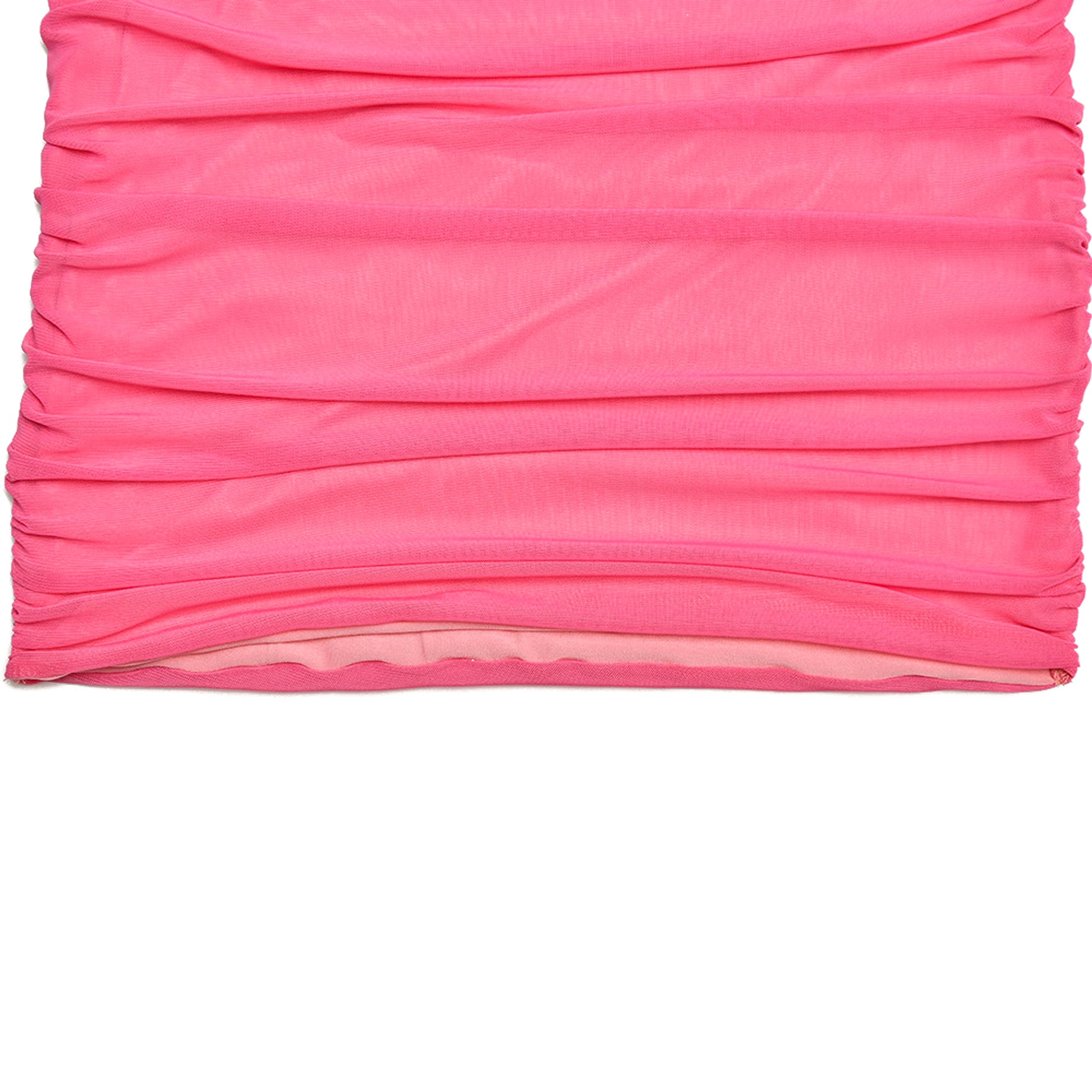 A1. Women's Off-neck Tube Top Mesh Splicing Package Hip Skirt Dress - enhanced image 7